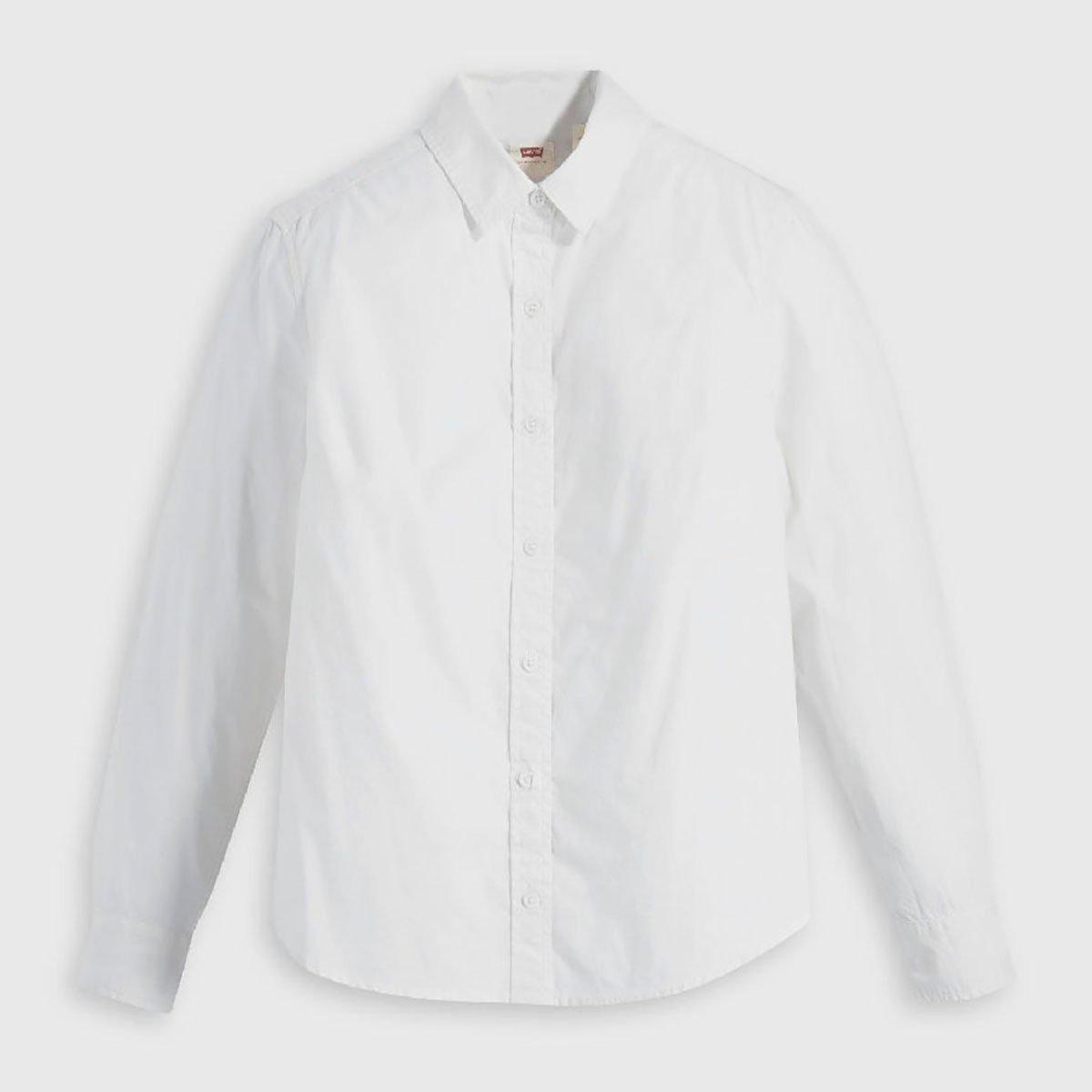 Levis Women's Long Sleeve Oxford Shirt - Bright White - 14 (L)