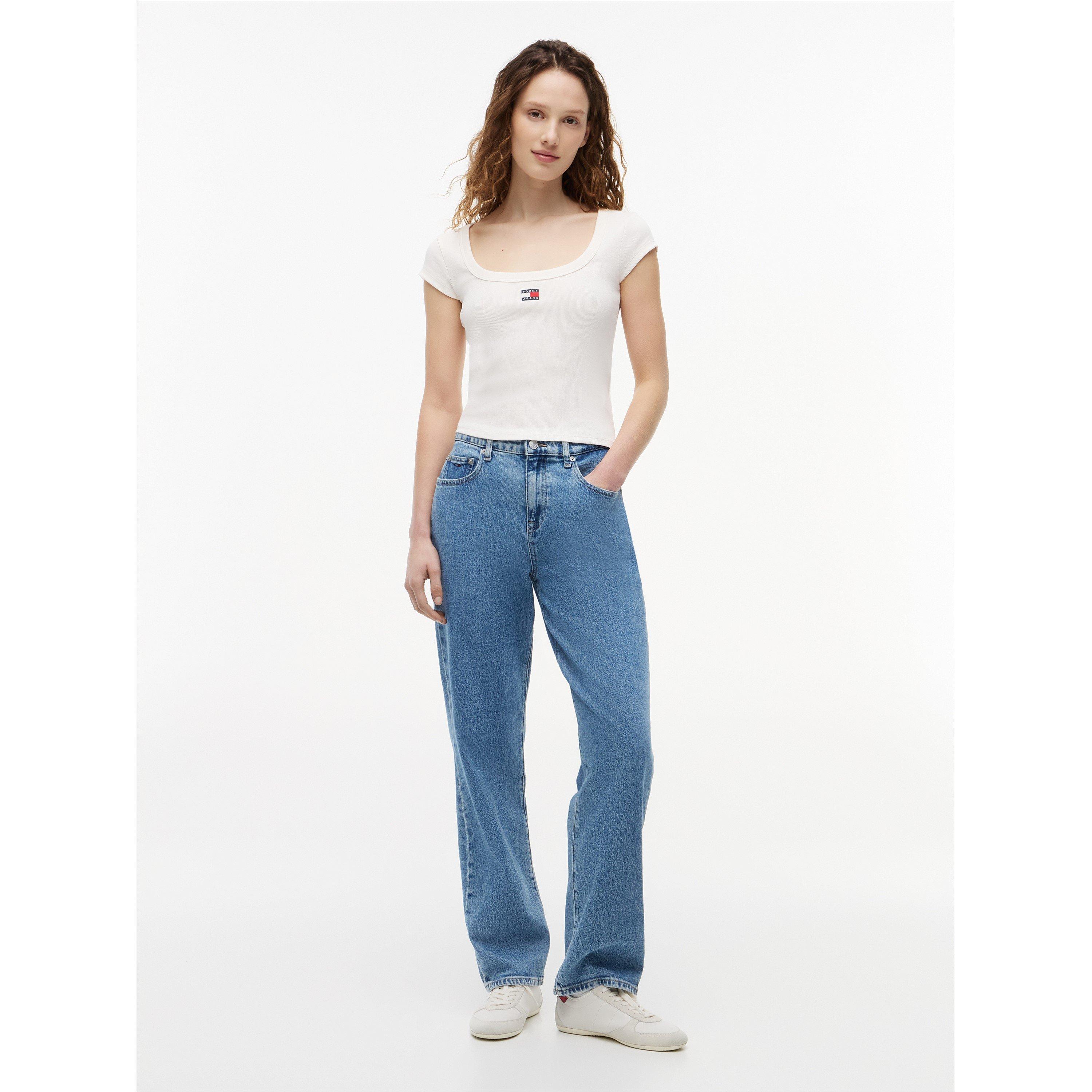 Ancient White - Tommy Jeans - Women's Slim Fit T-Shirt - 3