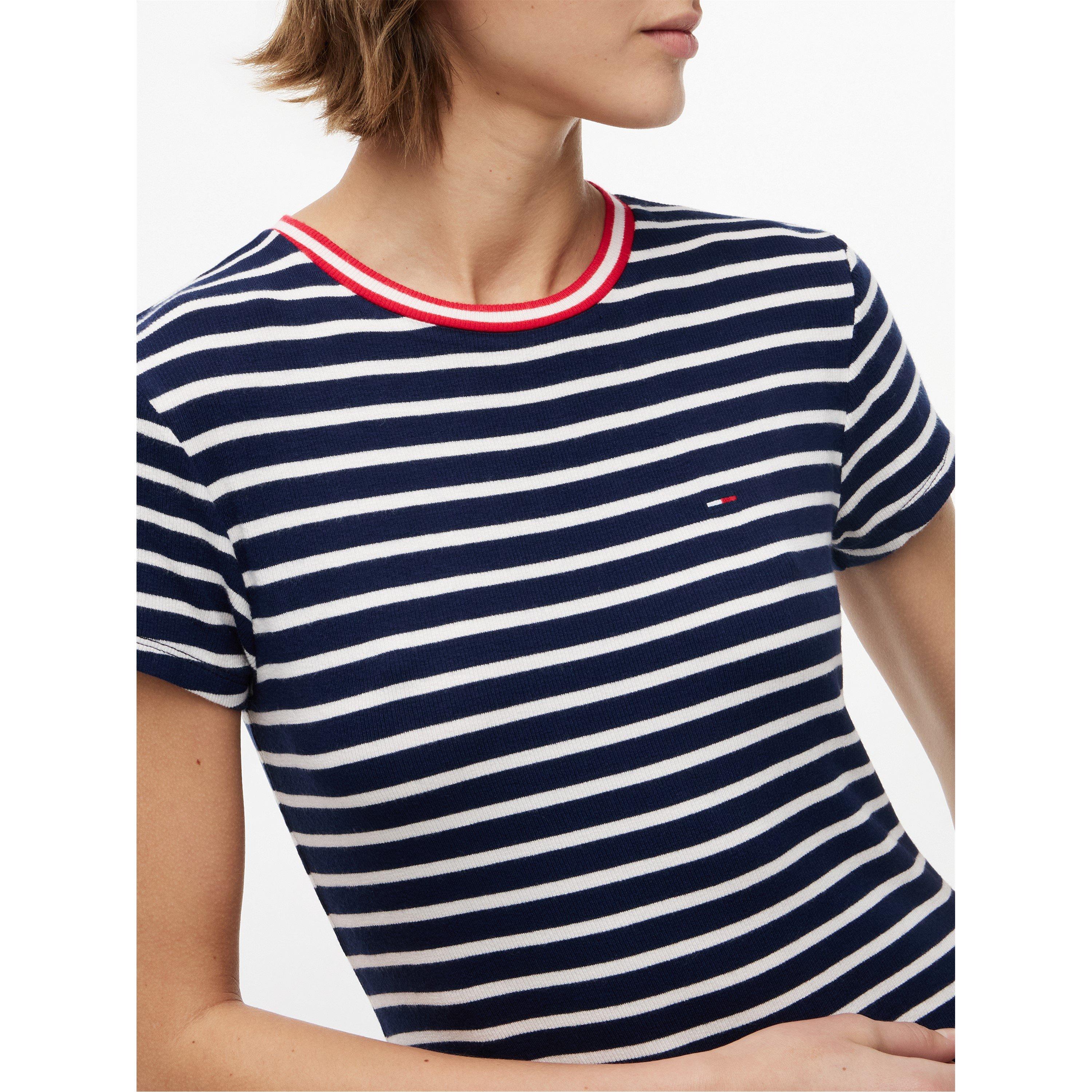 Navy/Stripe - Tommy Jeans - Women's Skater Dress - 3