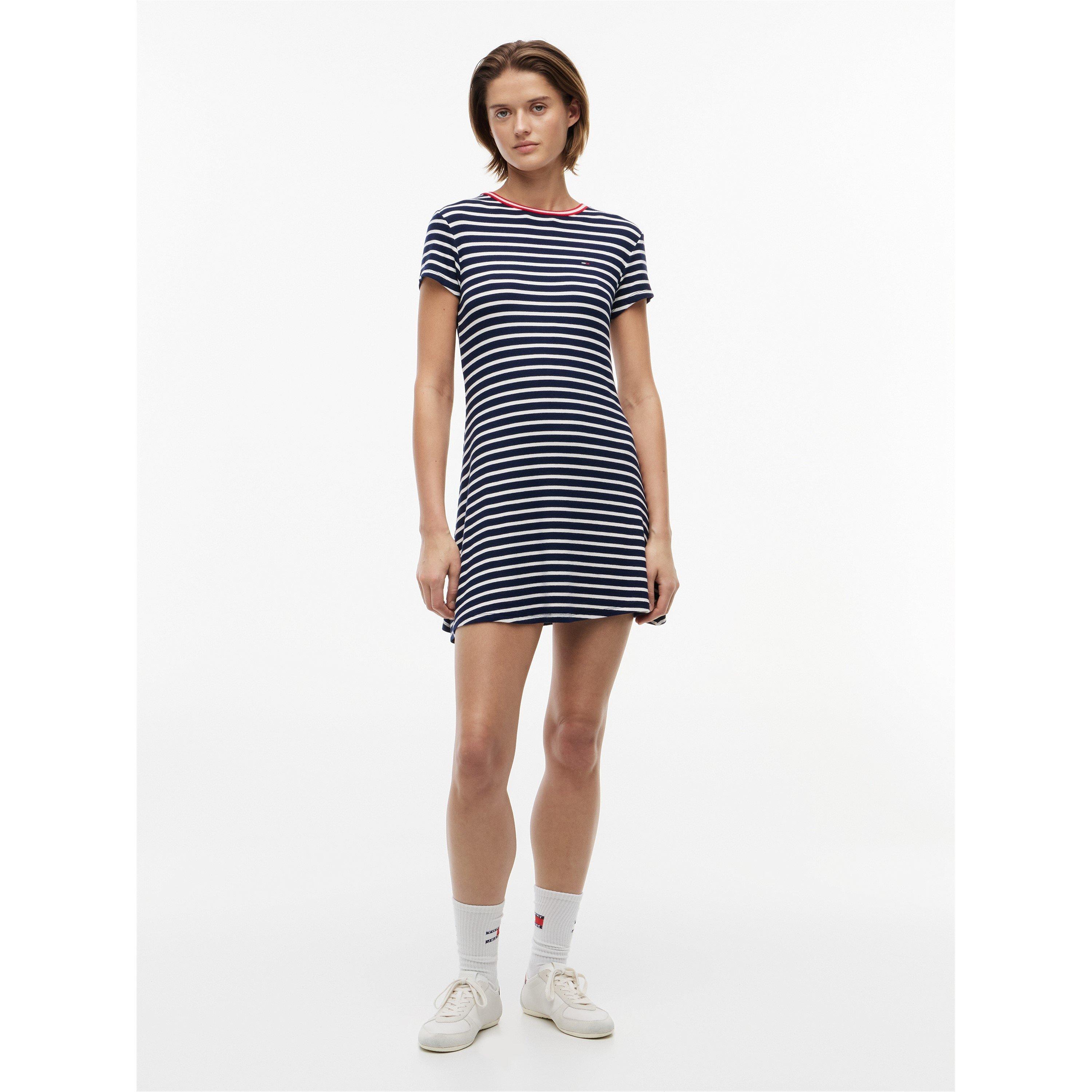 Navy/Stripe - Tommy Jeans - Women's Skater Dress - 4