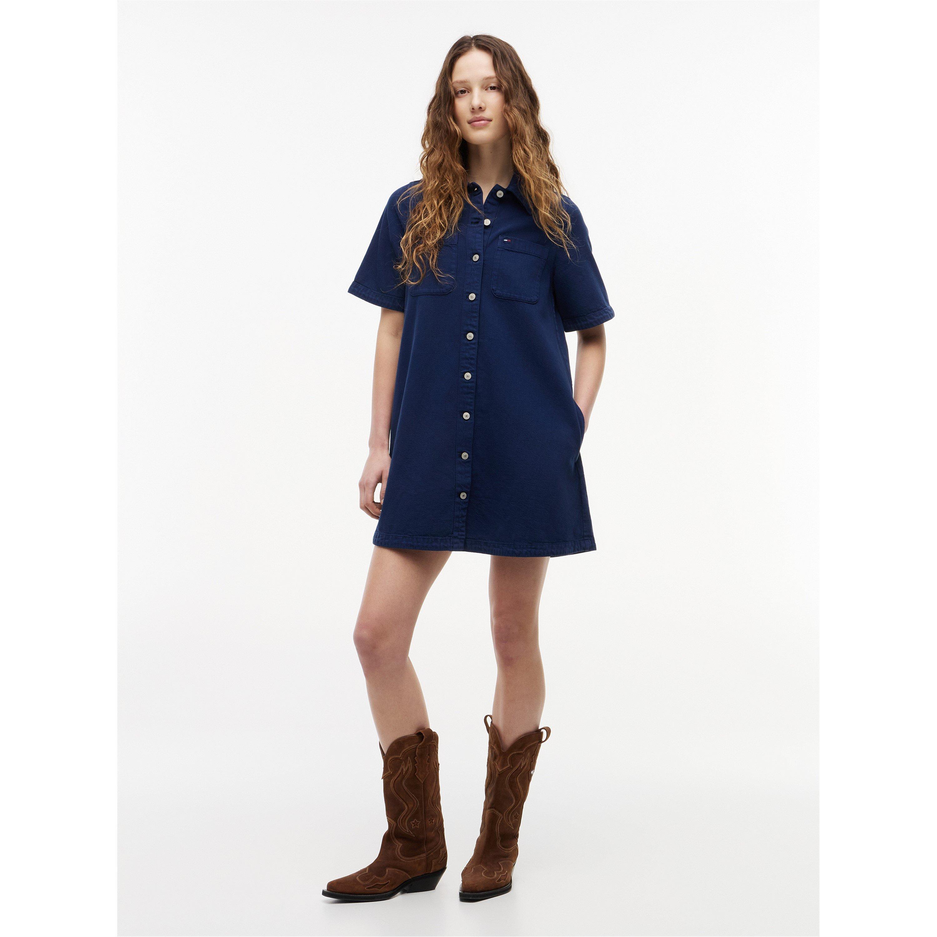 Denim Medium - Tommy Jeans - Women's A Line Dress - 2