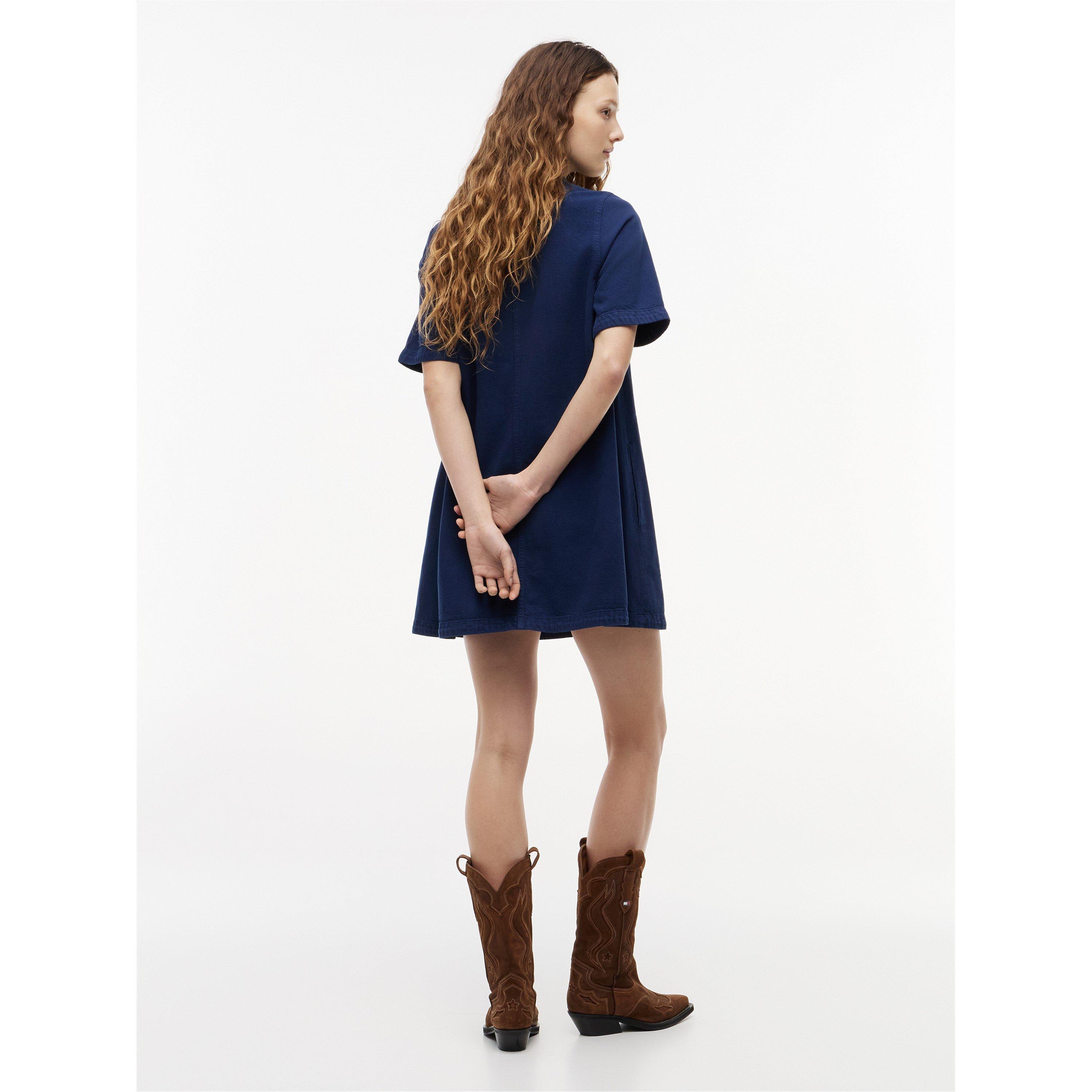 Denim Medium - Tommy Jeans - Women's A Line Dress - 5