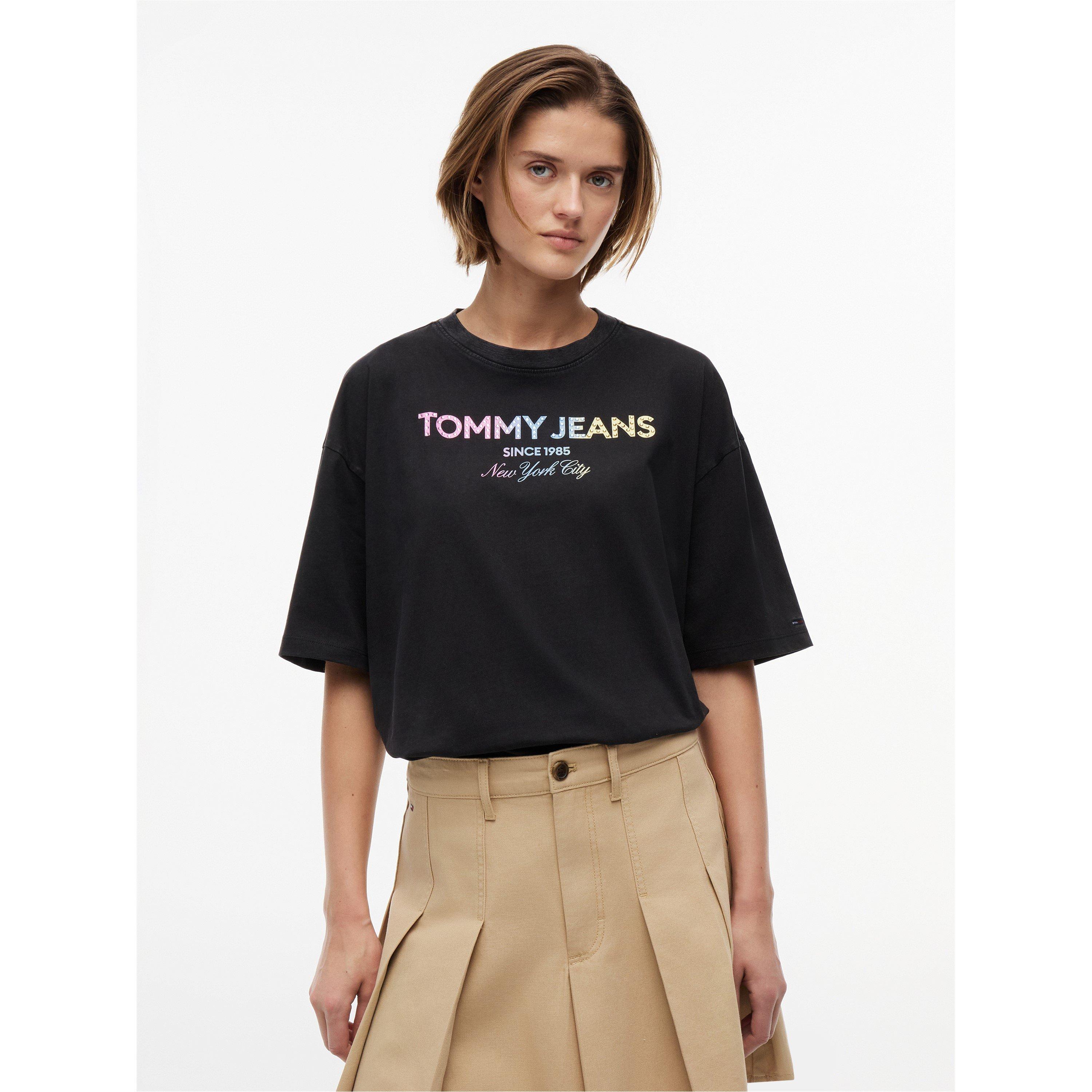 Black - Tommy Jeans - Women's Oversized Fit T-Shirt - 2