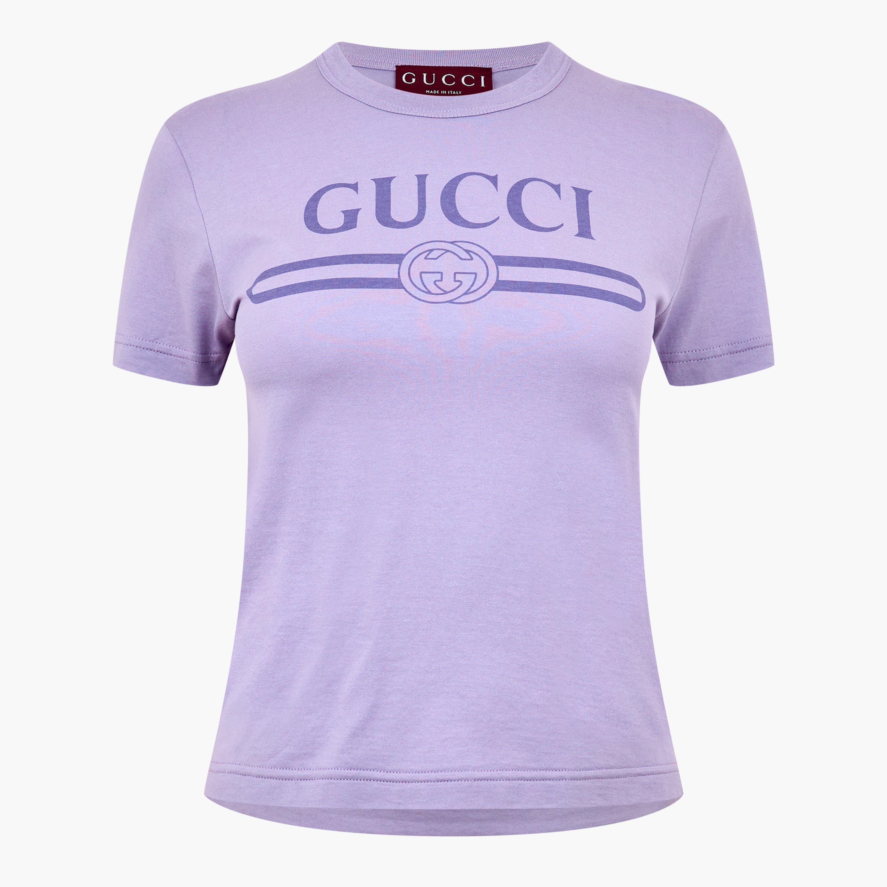 Gucci | Logo Metallic T-Shirt | Cropped T-Shirts | Cruise Fashion