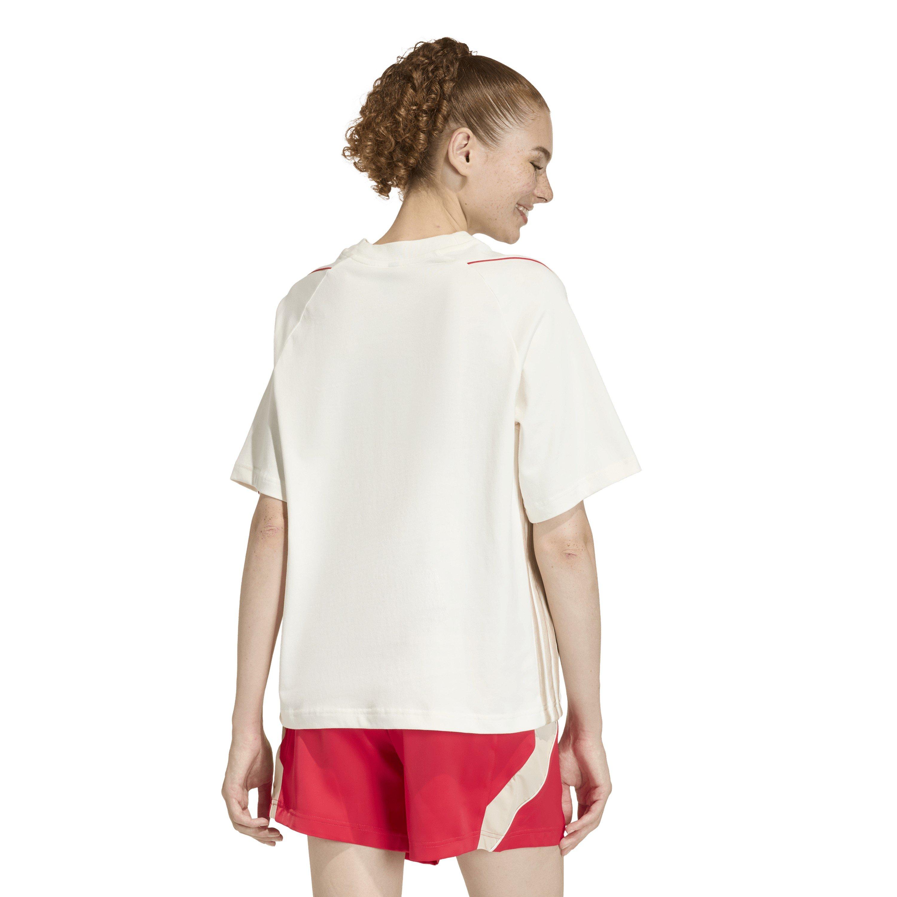 Wht/Ruby/Linen - adidas - Stadium Tee Ld62 - 3