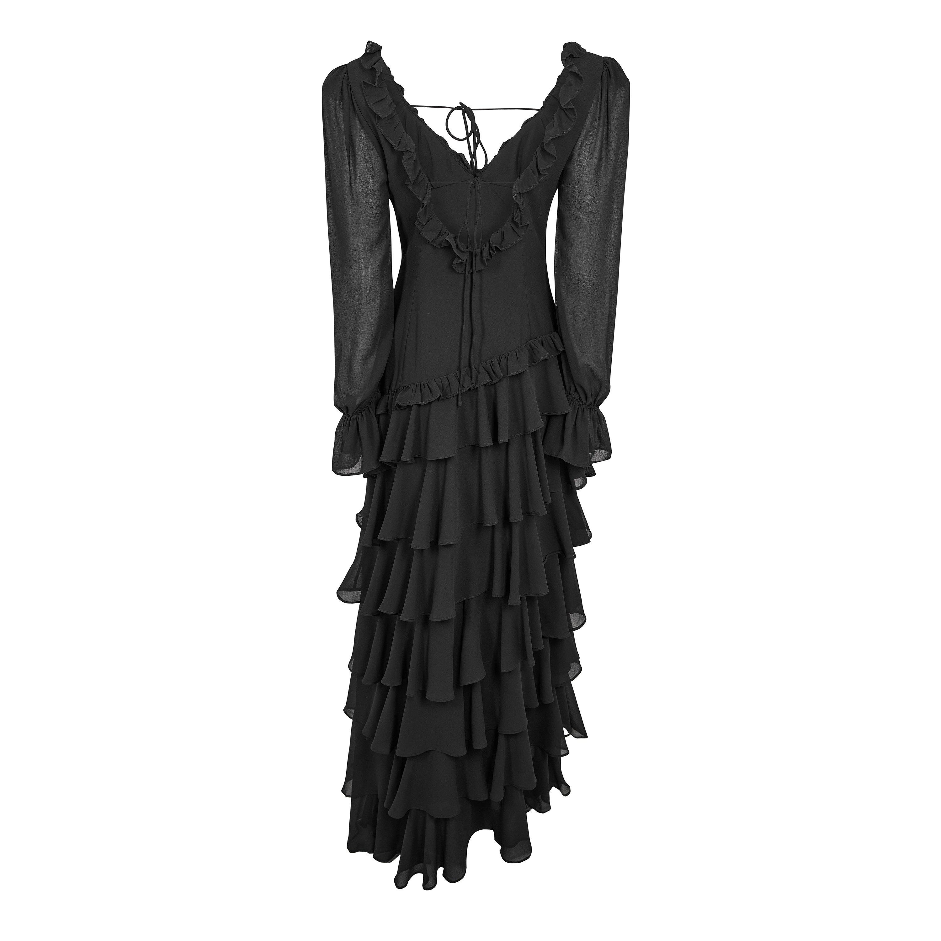 Black - Anne Louise Boutique - Anne Lo Ruffle Ld61 - 2