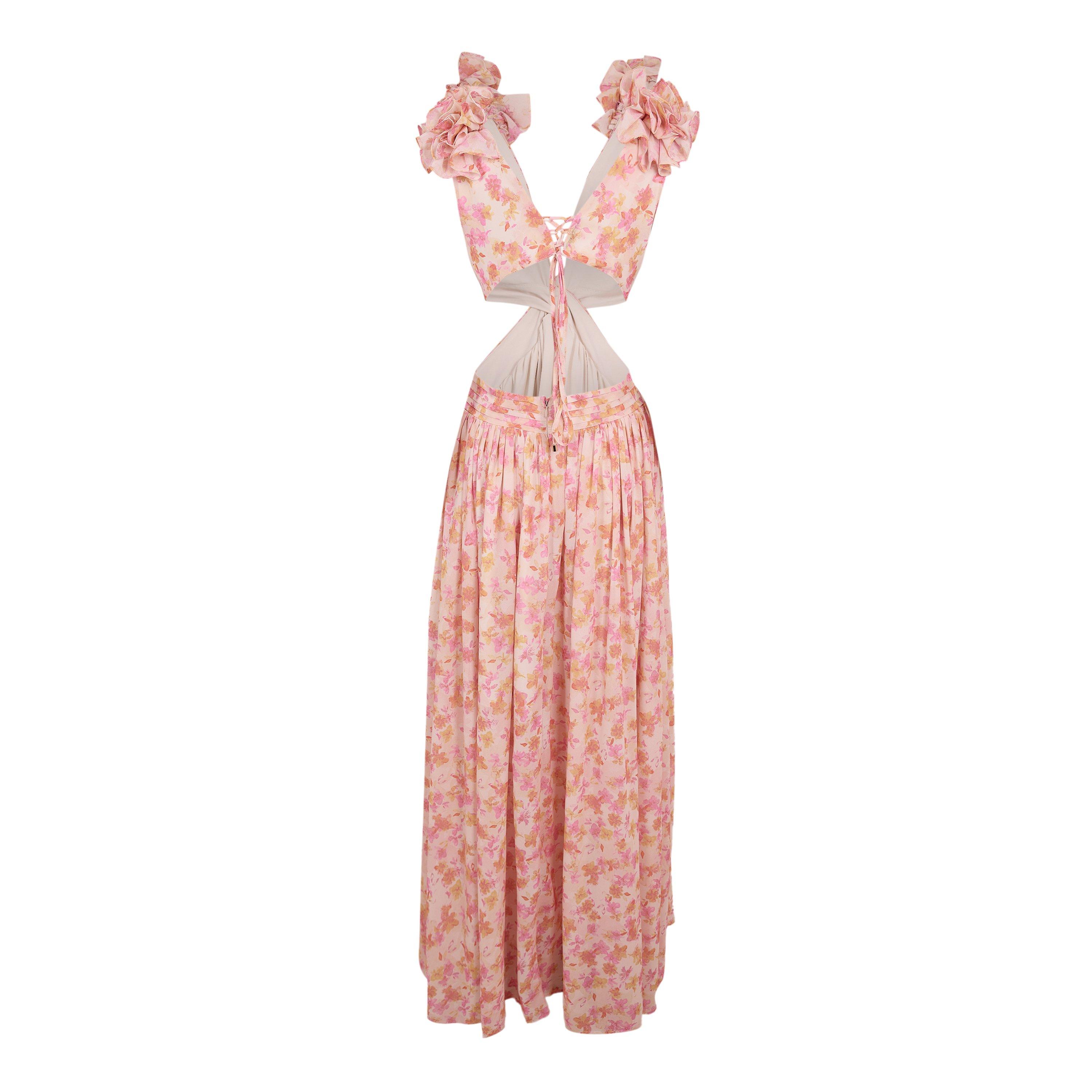 Orange floral - Anne Louise Boutique - Anne Lo Cassini Ld61 - 2