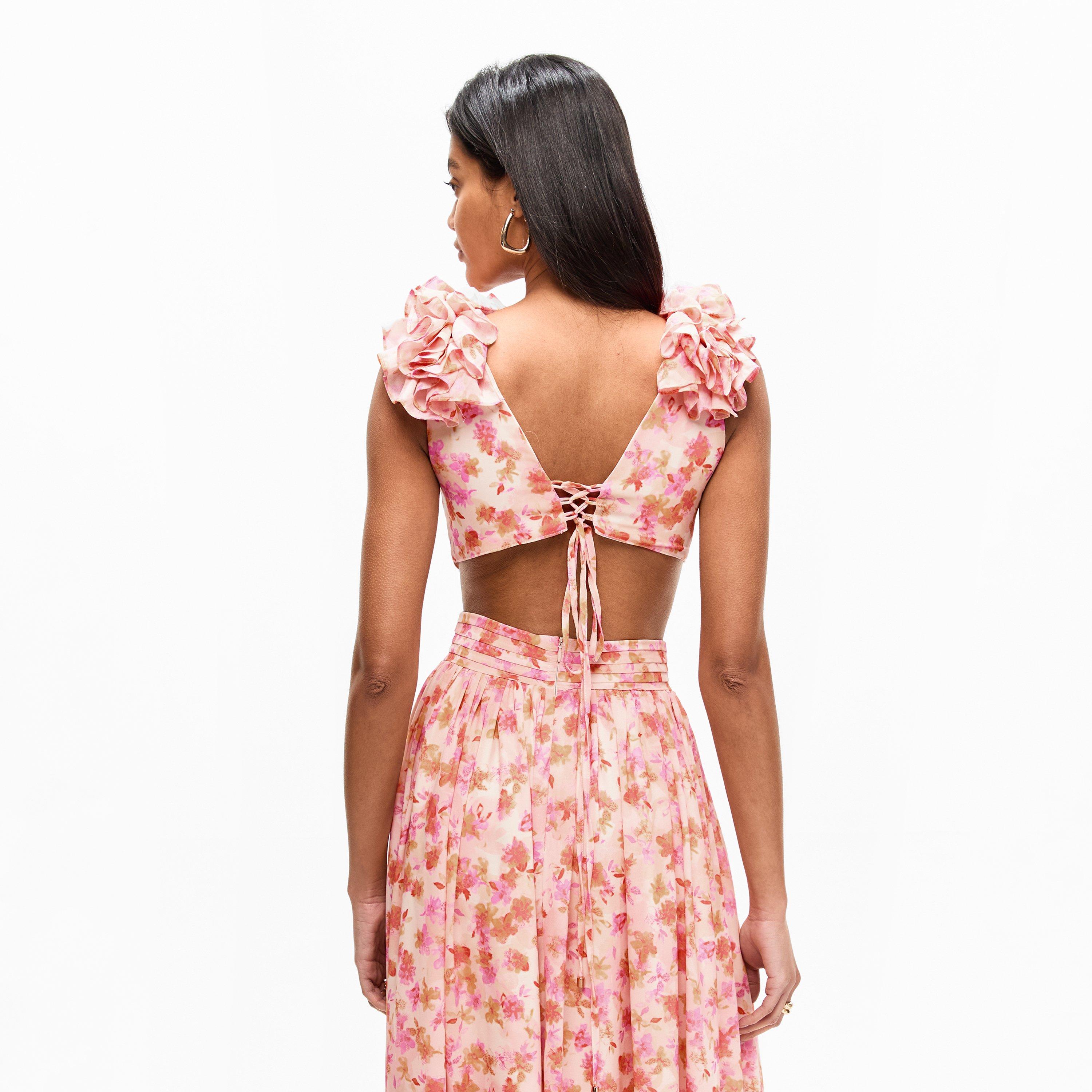 Orange floral - Anne Louise Boutique - Anne Lo Cassini Ld61 - 4