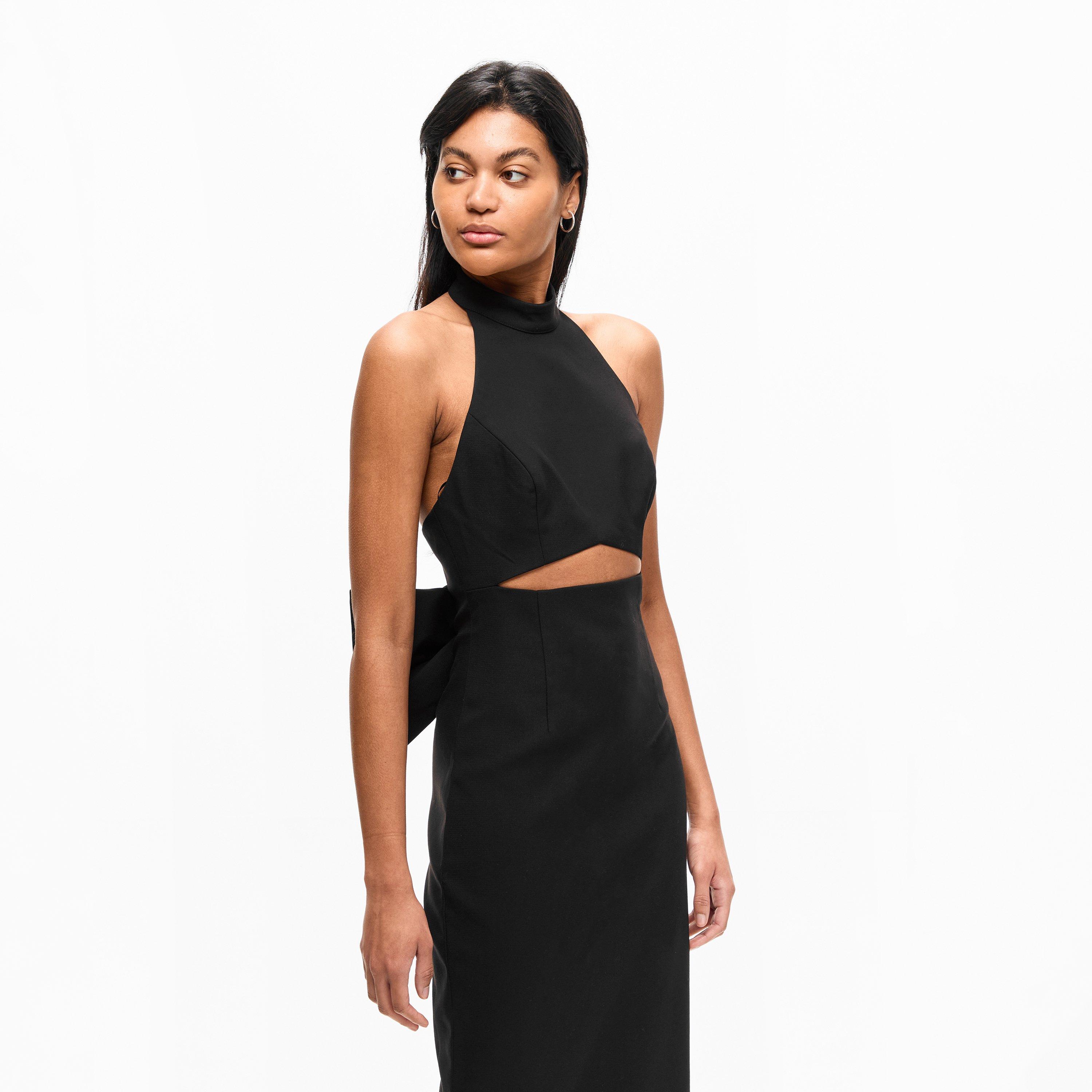 Black - Anne Louise Boutique - Anne Lo Bow Dress Ld61 - 3