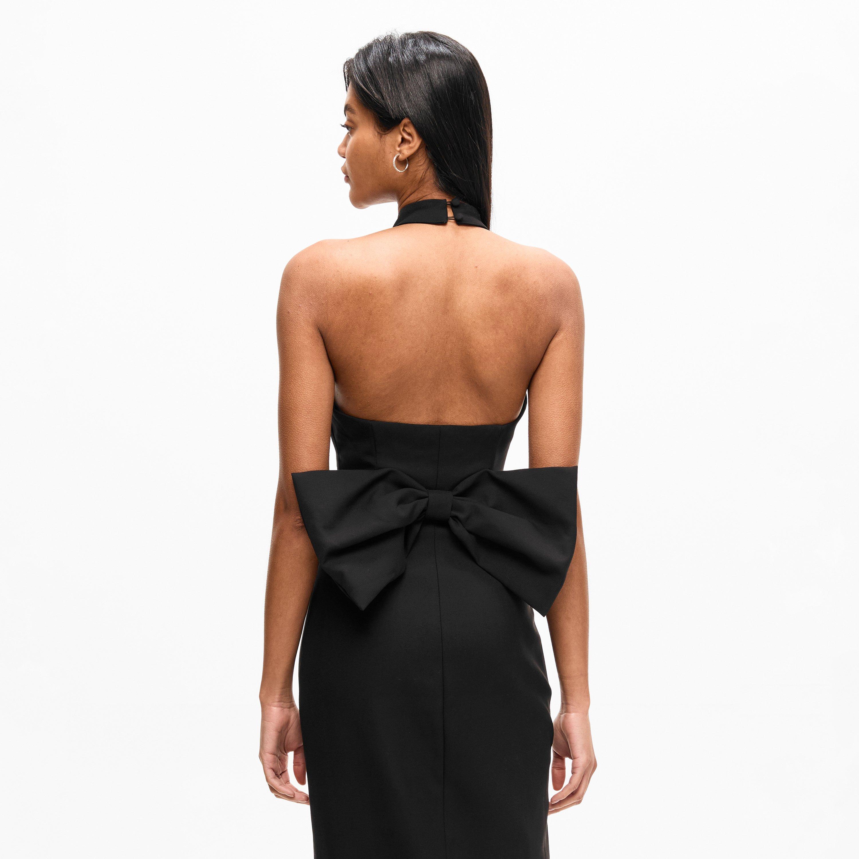 Black - Anne Louise Boutique - Anne Lo Bow Dress Ld61 - 4