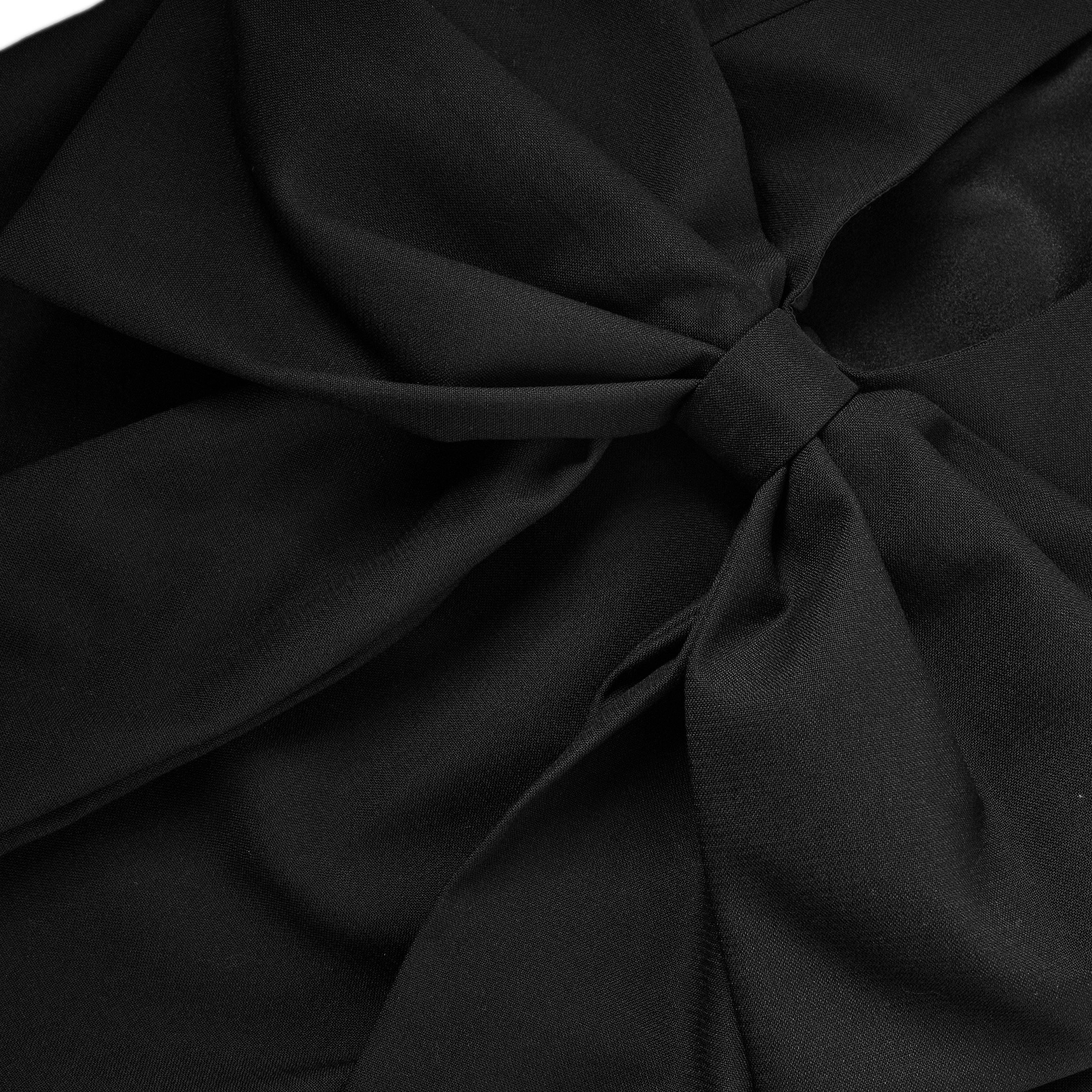Black - Anne Louise Boutique - Women's Bow Mini Dress - 5