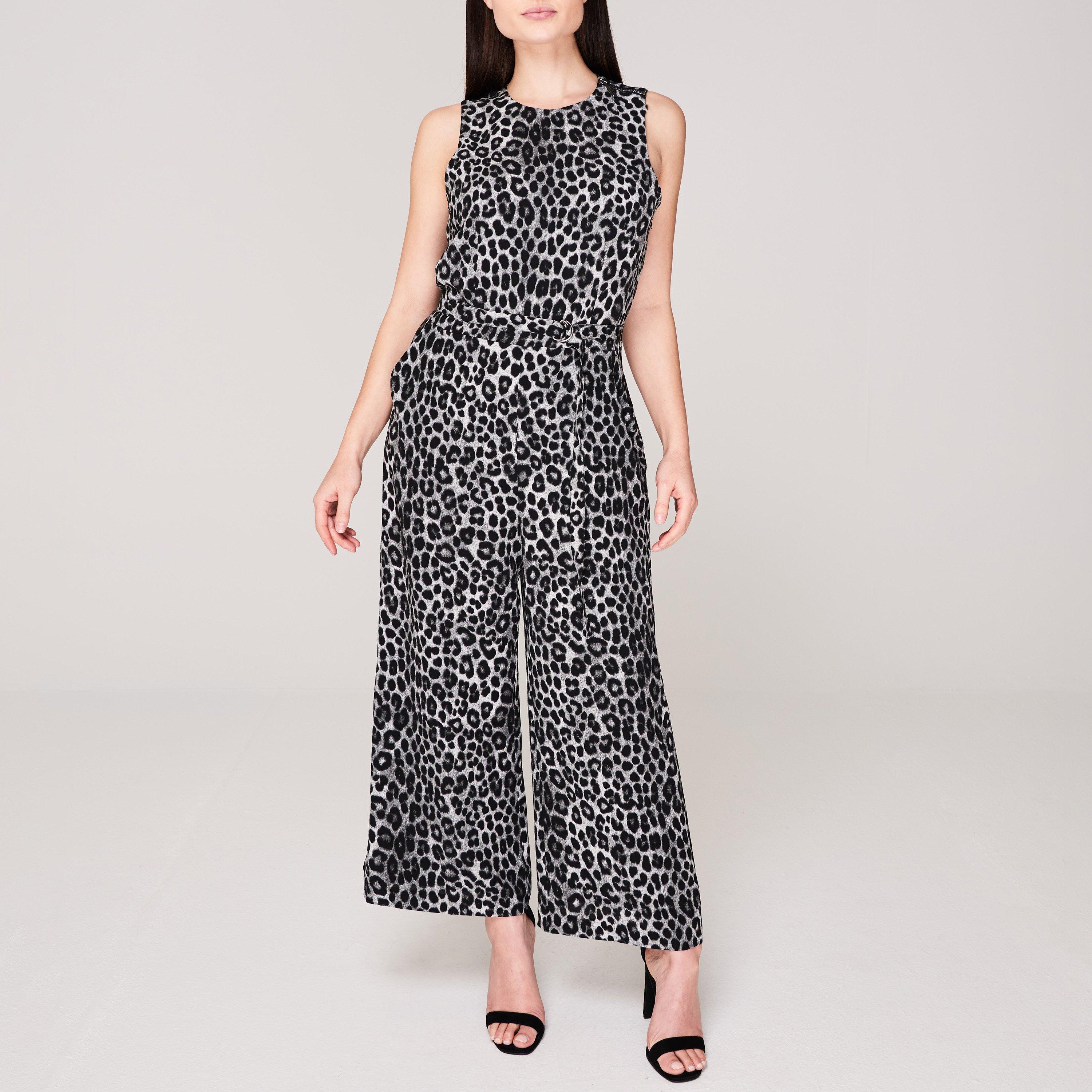 Gunmetal 033 - MICHAEL Michael Kors - Michael Kors Cheetah Jumpsuit - 2