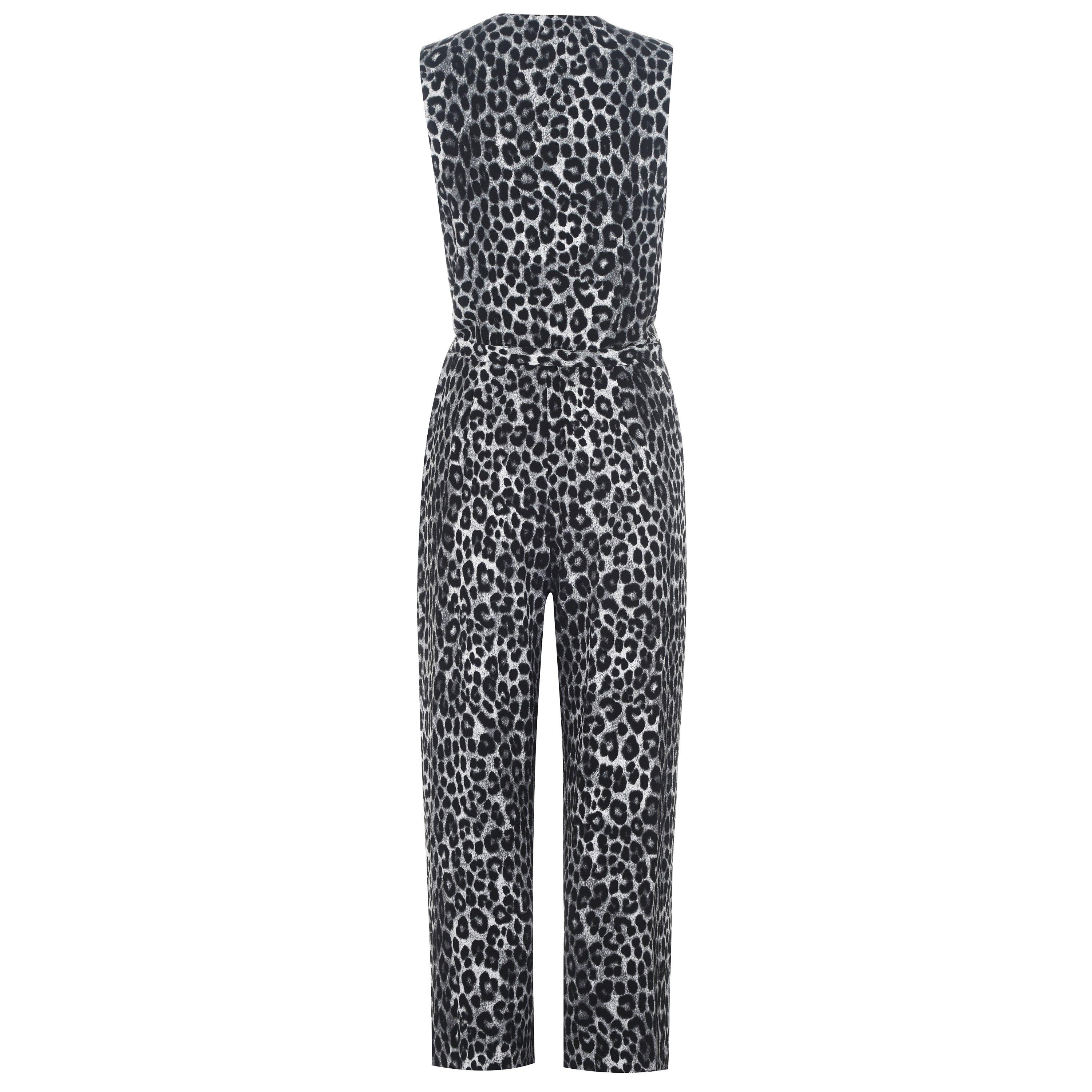 Gunmetal 033 - MICHAEL Michael Kors - Michael Kors Cheetah Jumpsuit - 5