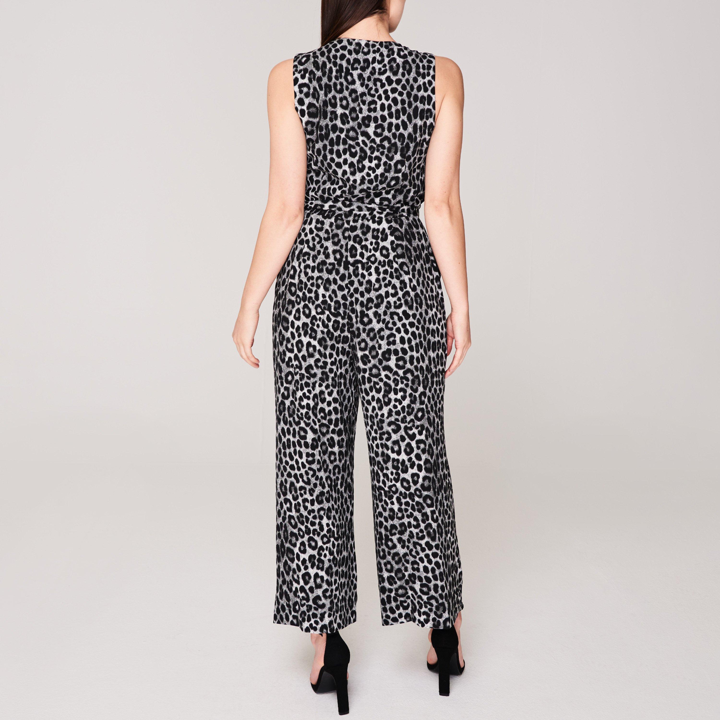 Gunmetal 033 - MICHAEL Michael Kors - Michael Kors Cheetah Jumpsuit - 3