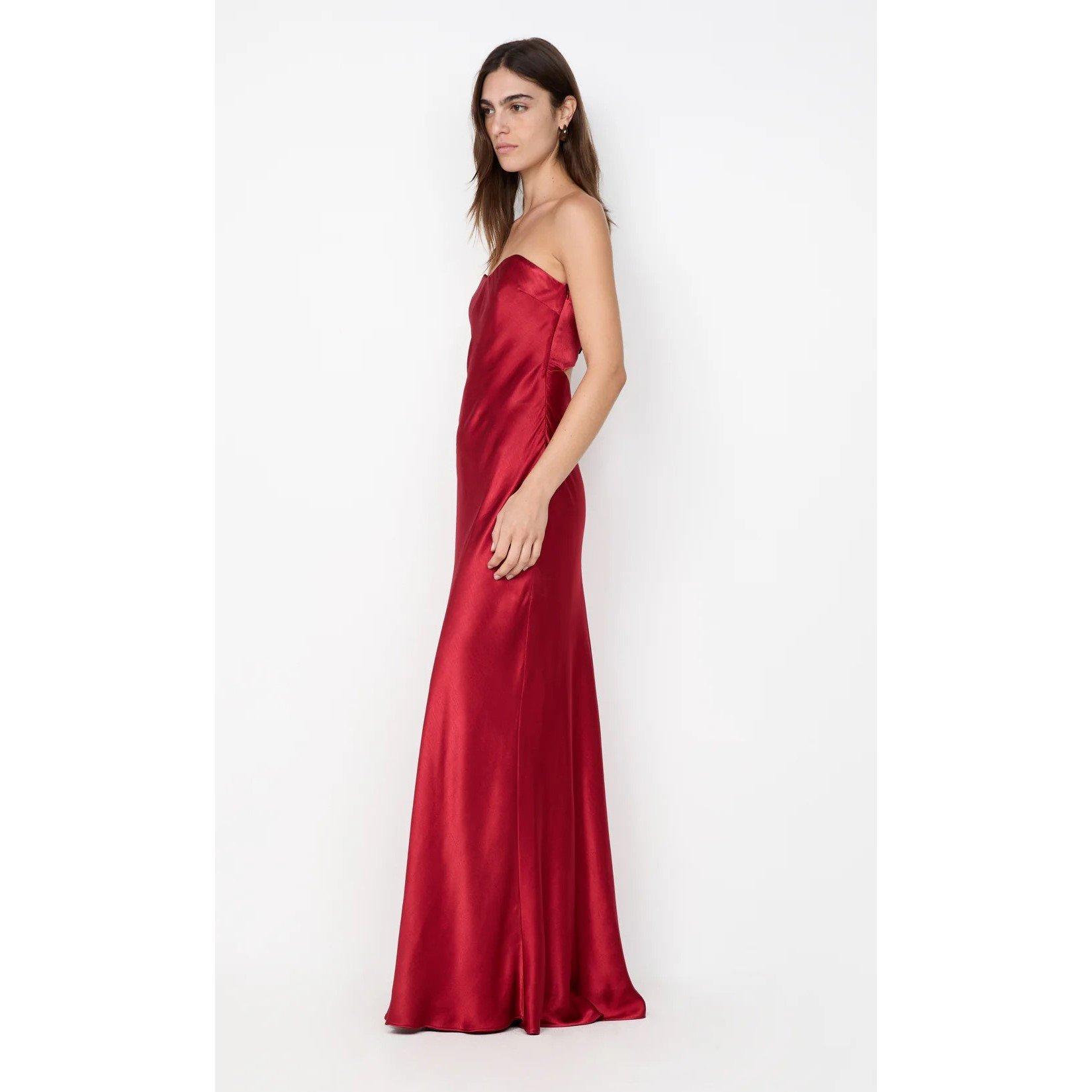 Cherry - Bec and Bridge - Women's Long Strapless Maxi Dress - 3