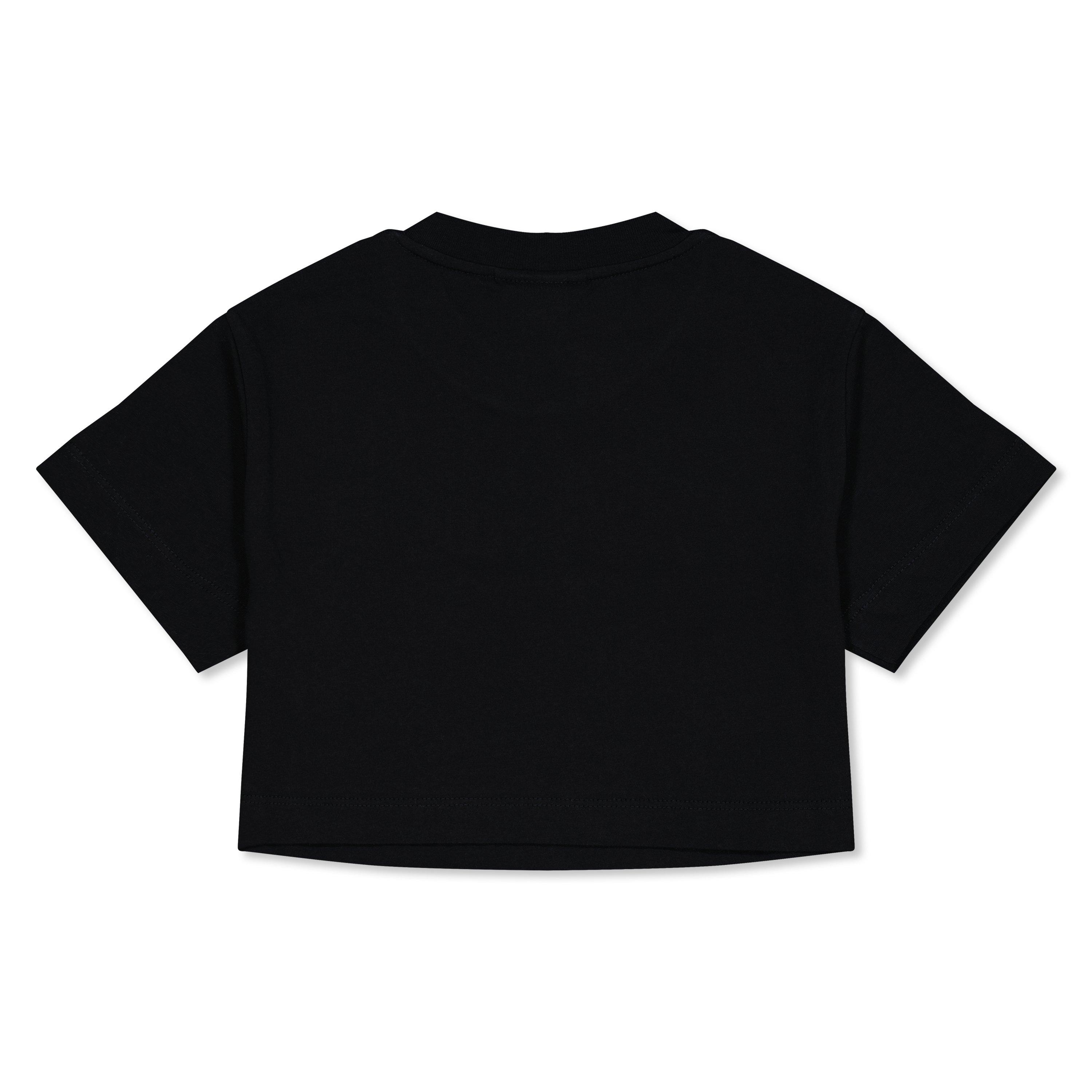 Black F1L13 - Fendi - Girls Cropped Logo T-Shirt - 2
