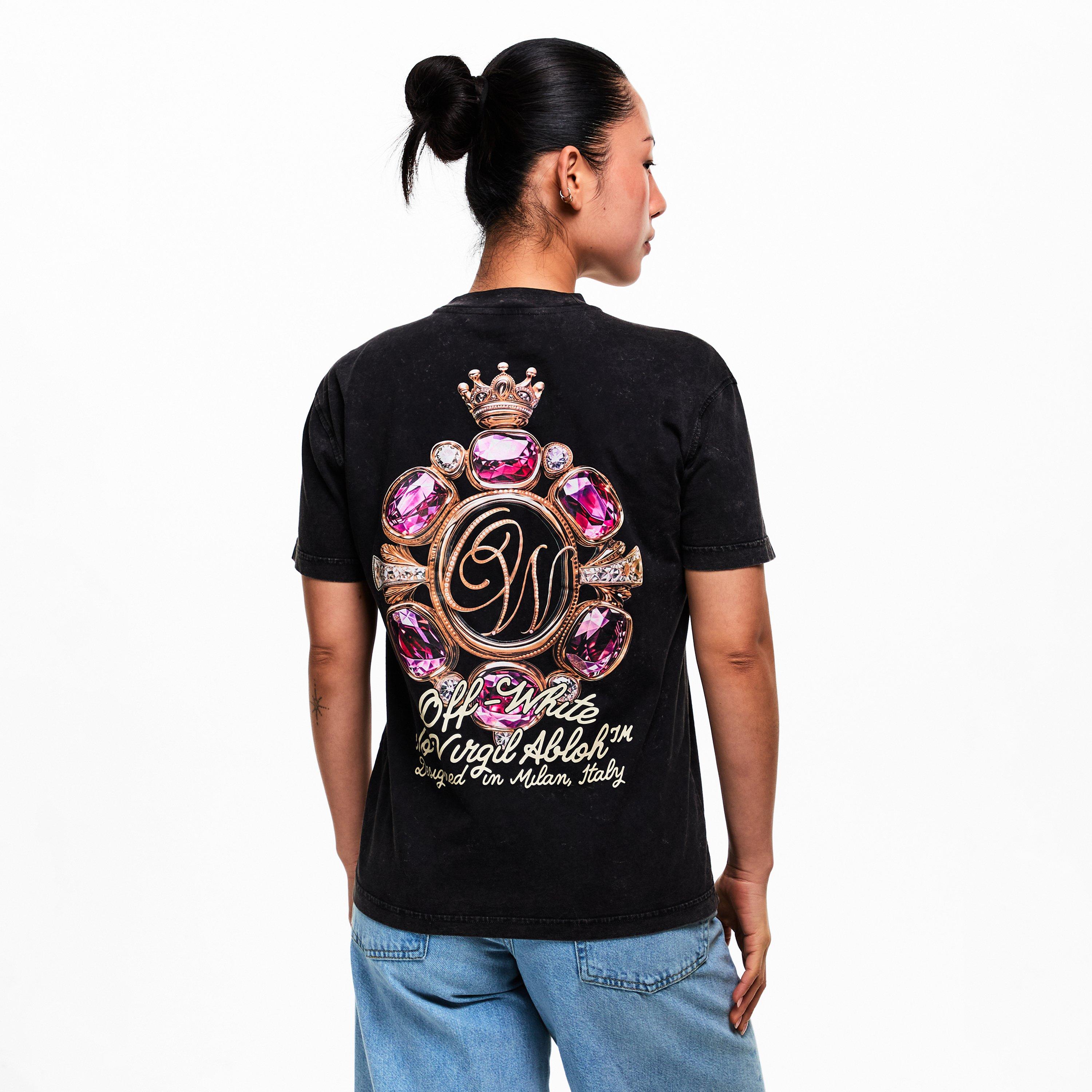 Lemon - Off White - Women's Jwls Marble T-Shirt - 4