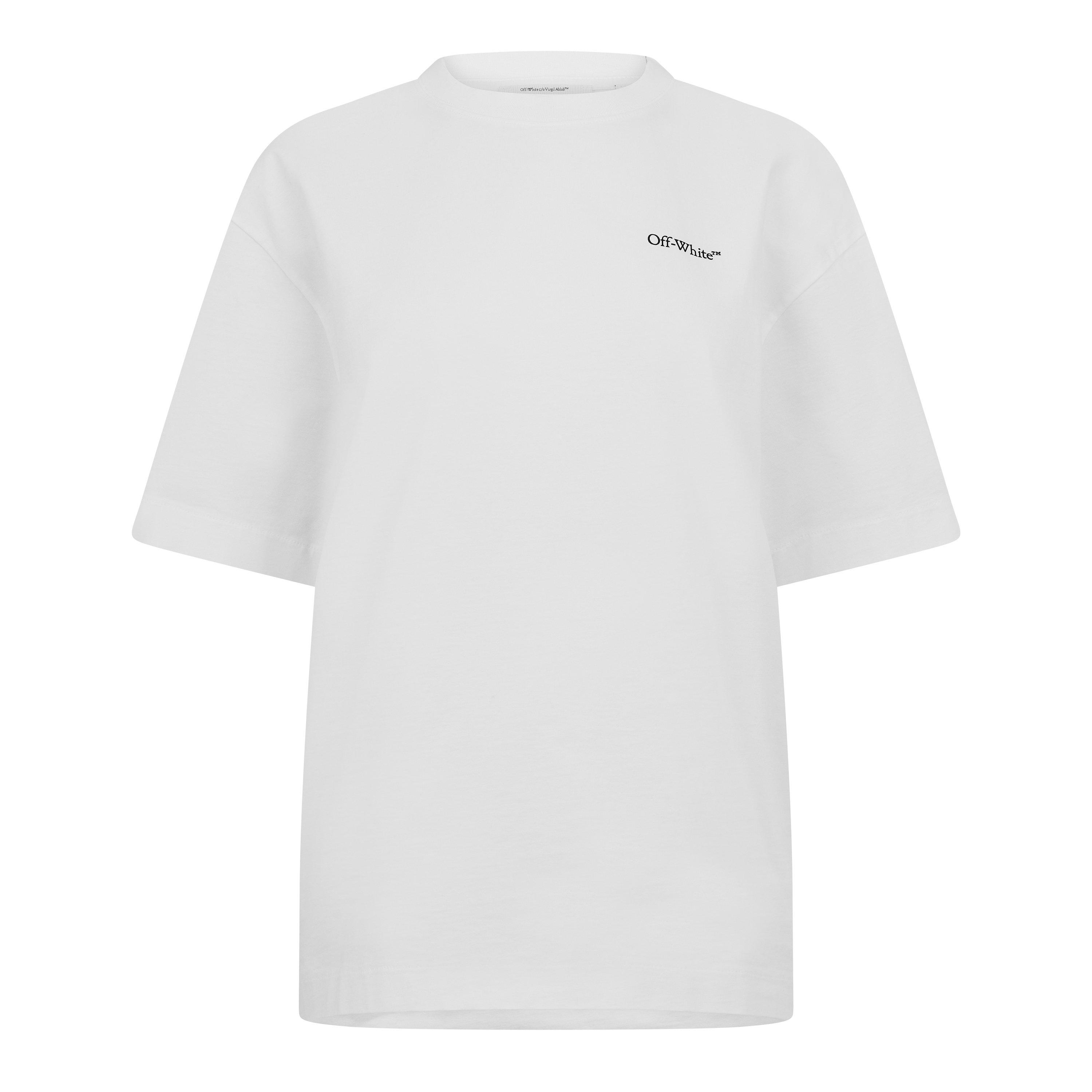 Off White Women's Arrow Skate T-Shirt - Size 12 (M)