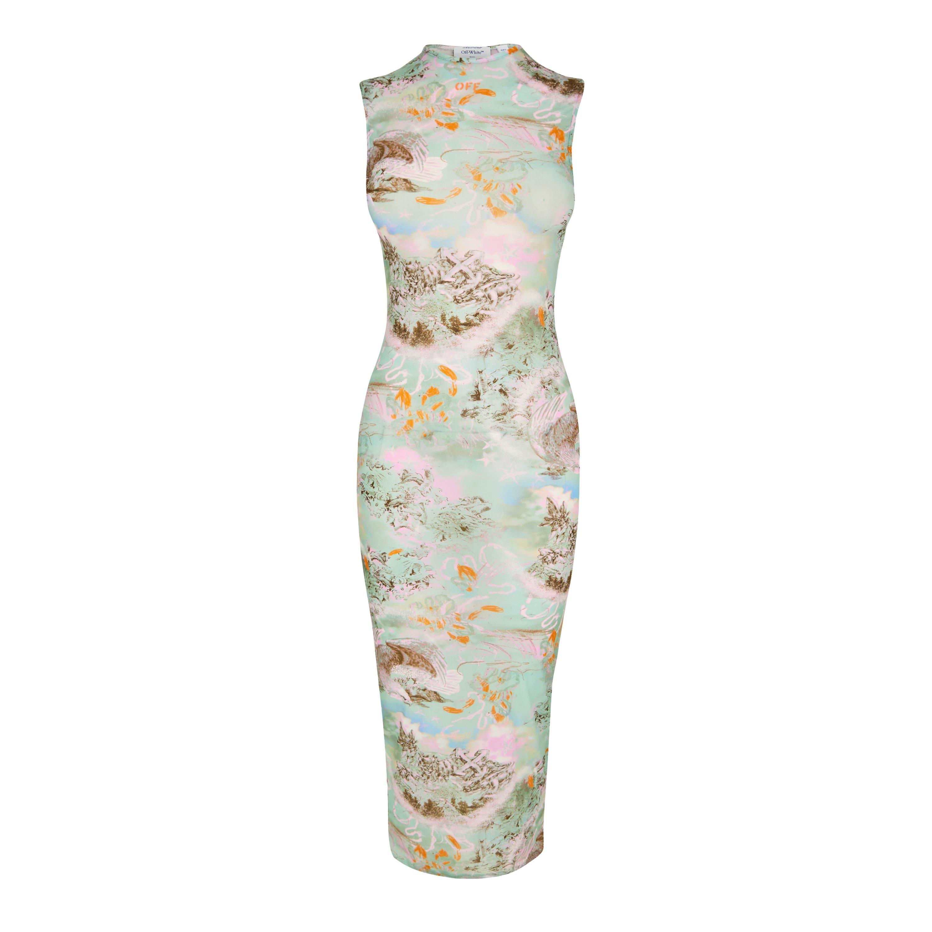 Off White Off Story Dress Ld61 - Multi - Size L (44)