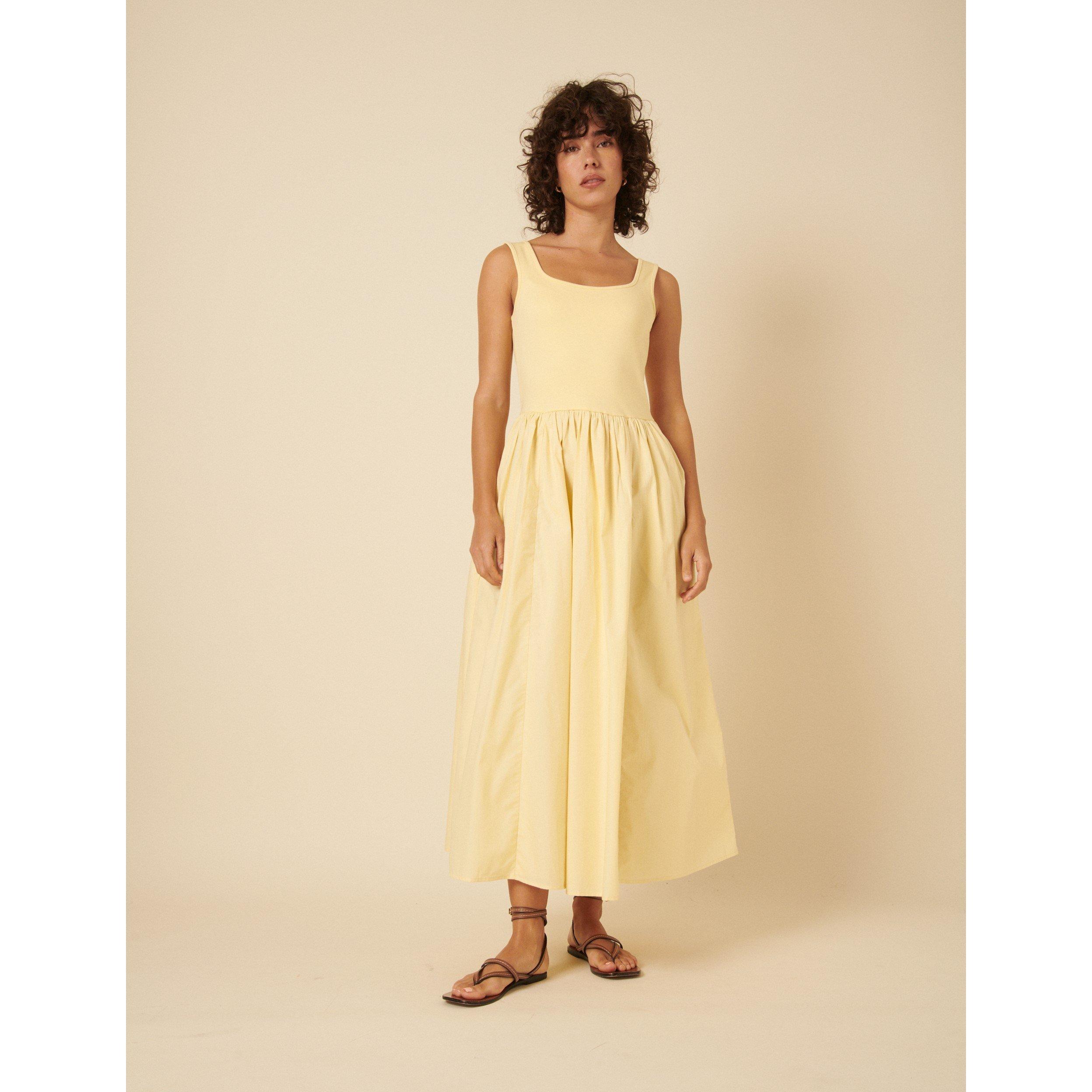 Nobodys Child Colorado Midi Dress - Yellow - Size 12 (M)