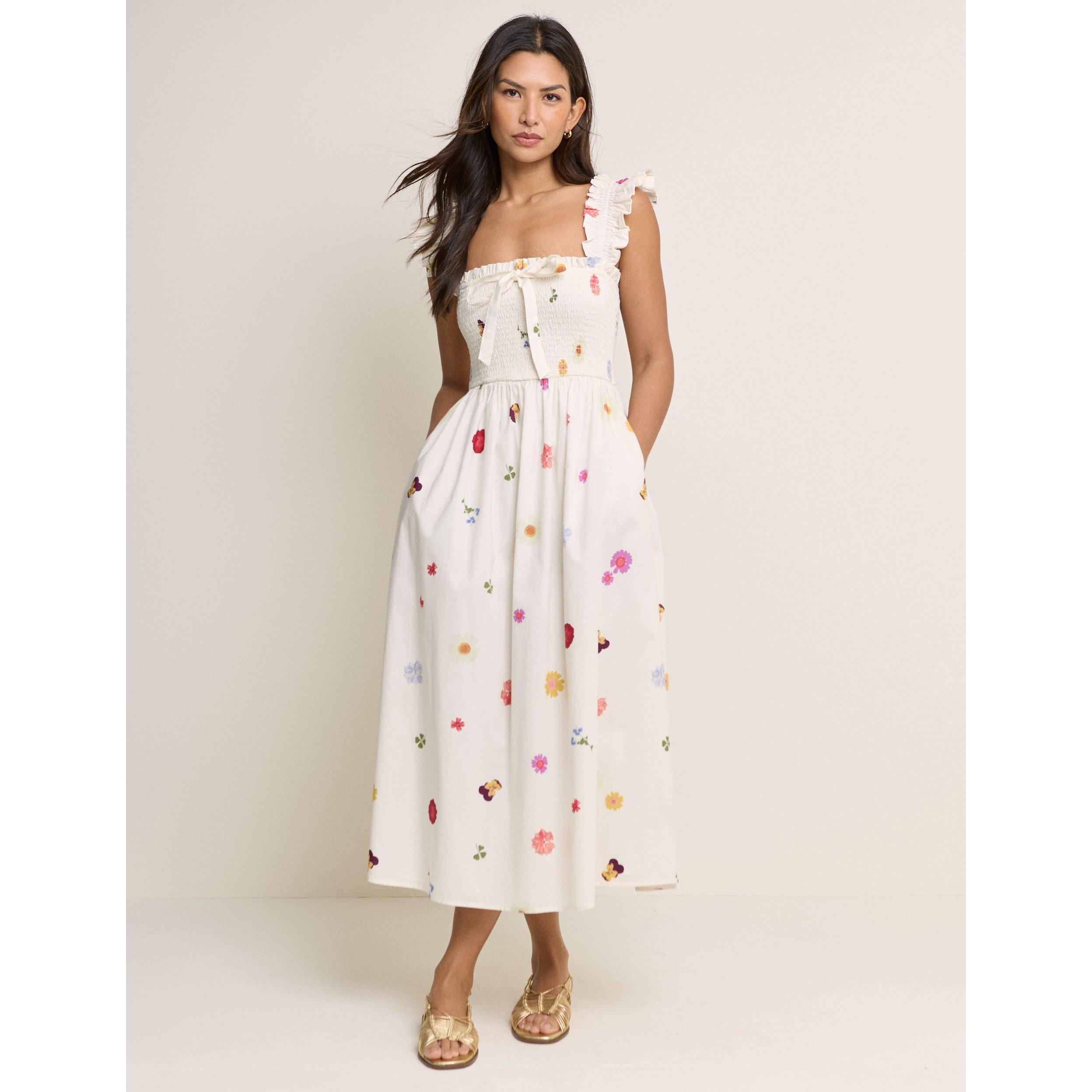 Nobodys Child Women's Christina Midi Dress - White - 14 (L)