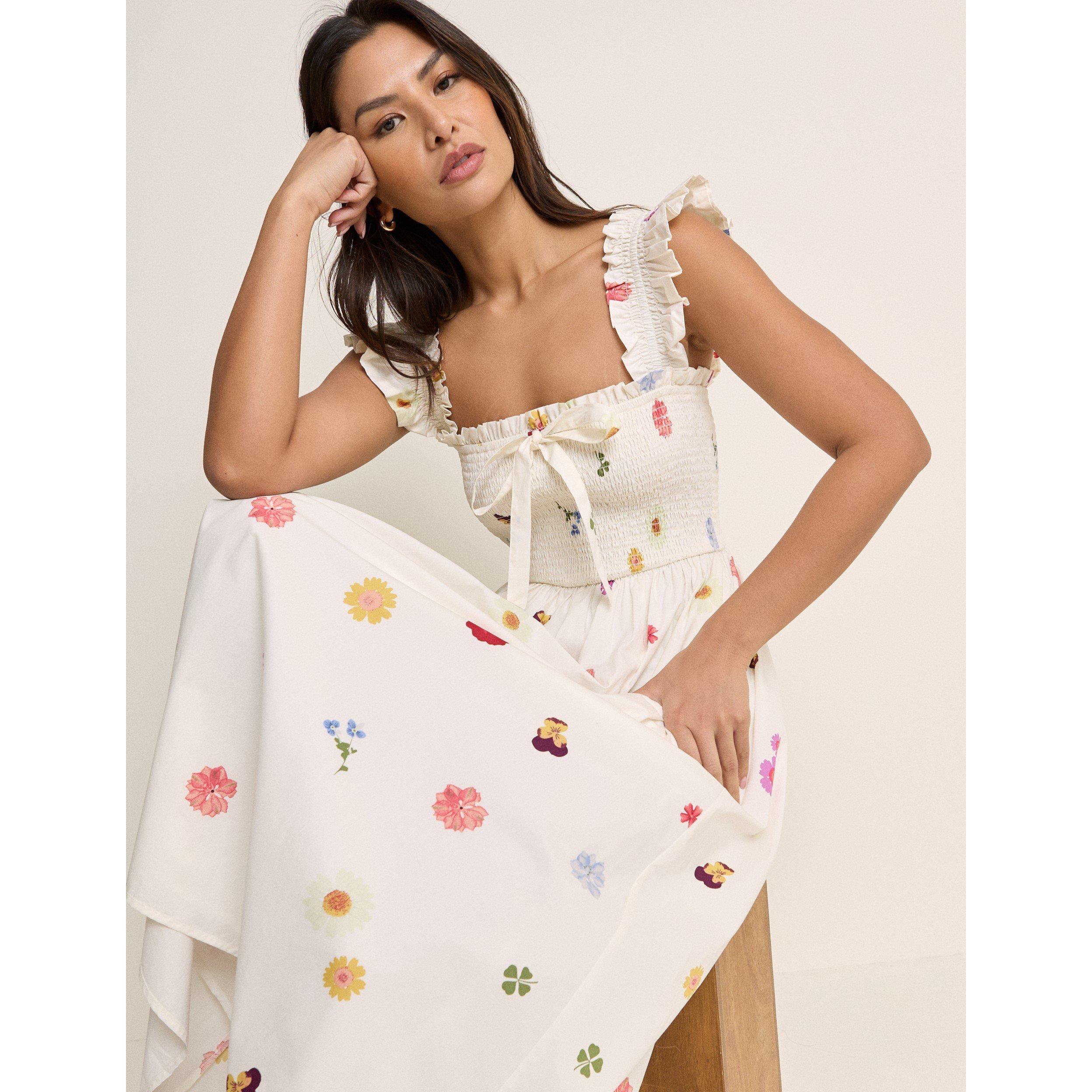 White - Nobodys Child - Christina Midi Dress - 2