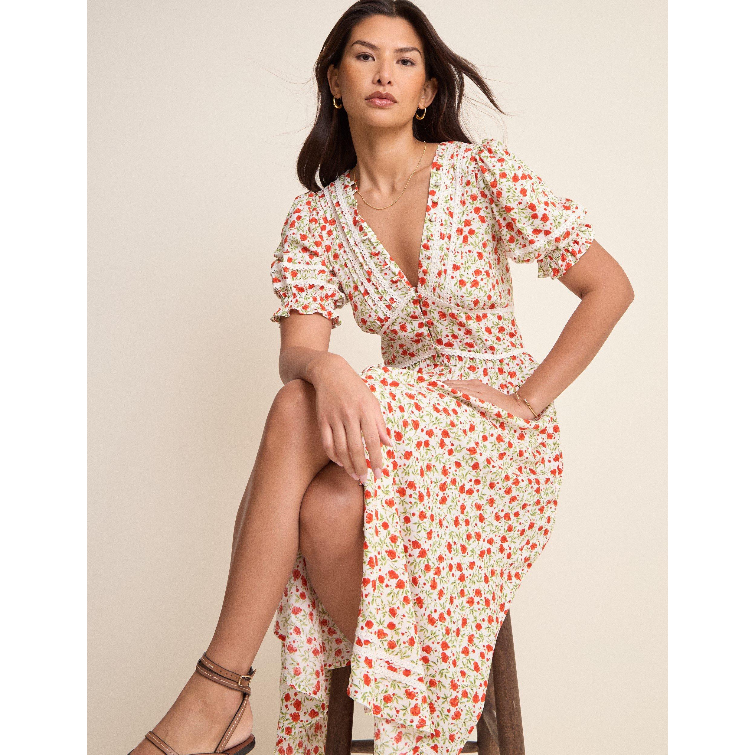 White - Nobodys Child - Womens Long Maxi Dress - 4