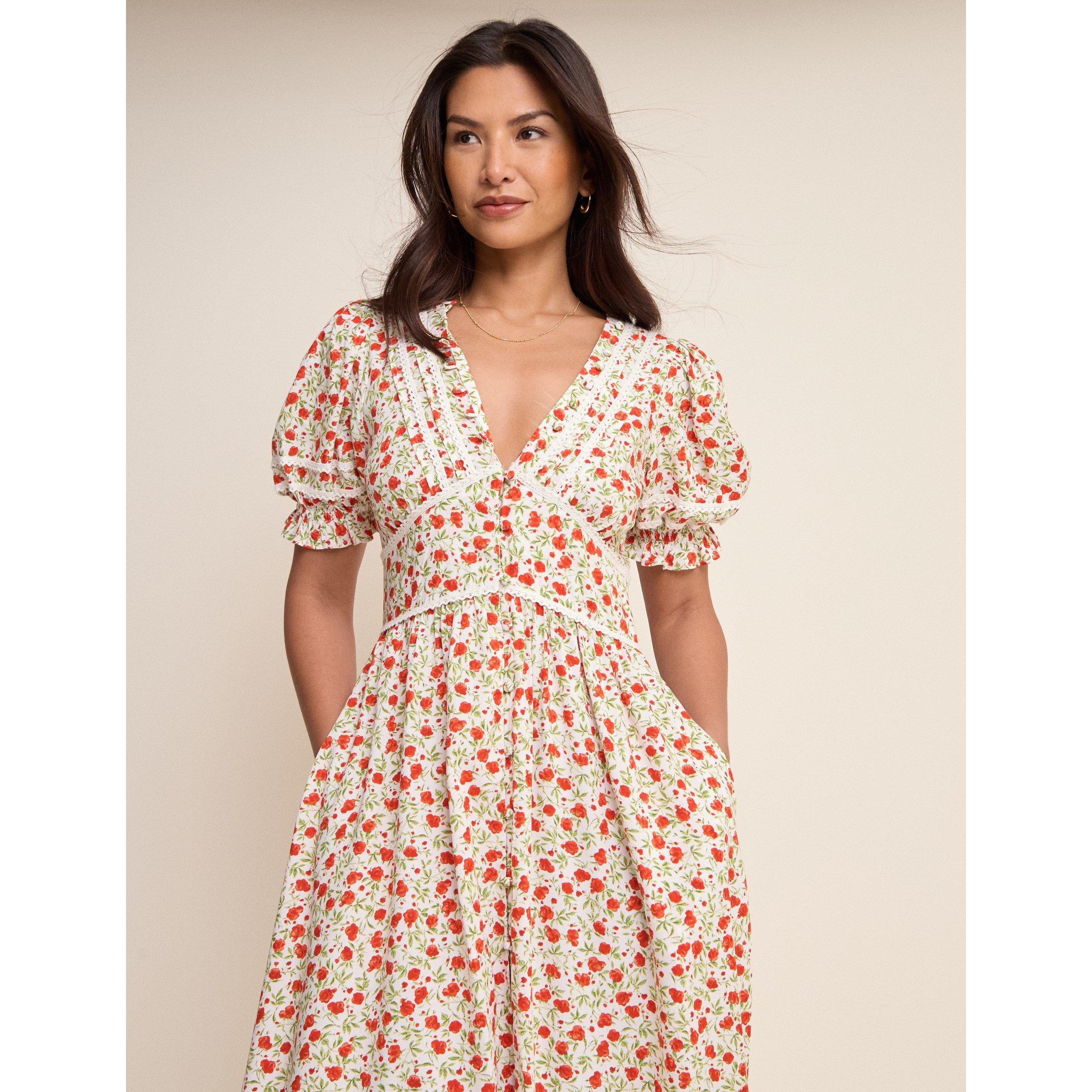 White - Nobodys Child - Womens Long Maxi Dress - 6