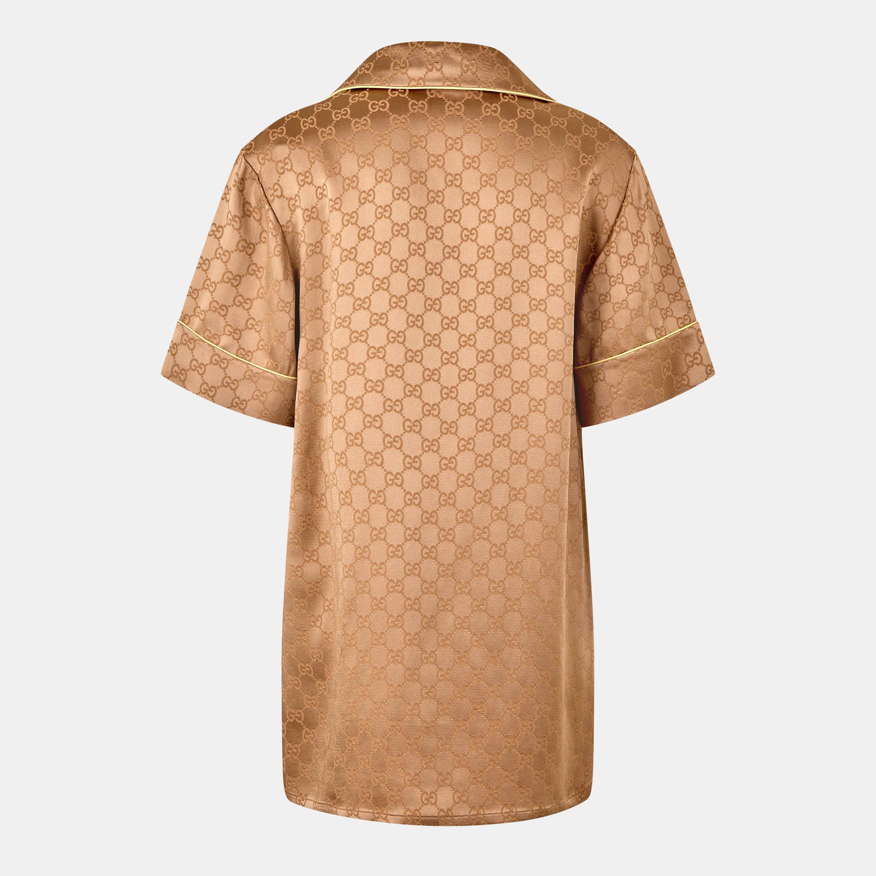 Rame/Mix - Gucci - GG Silk Shirt - 2