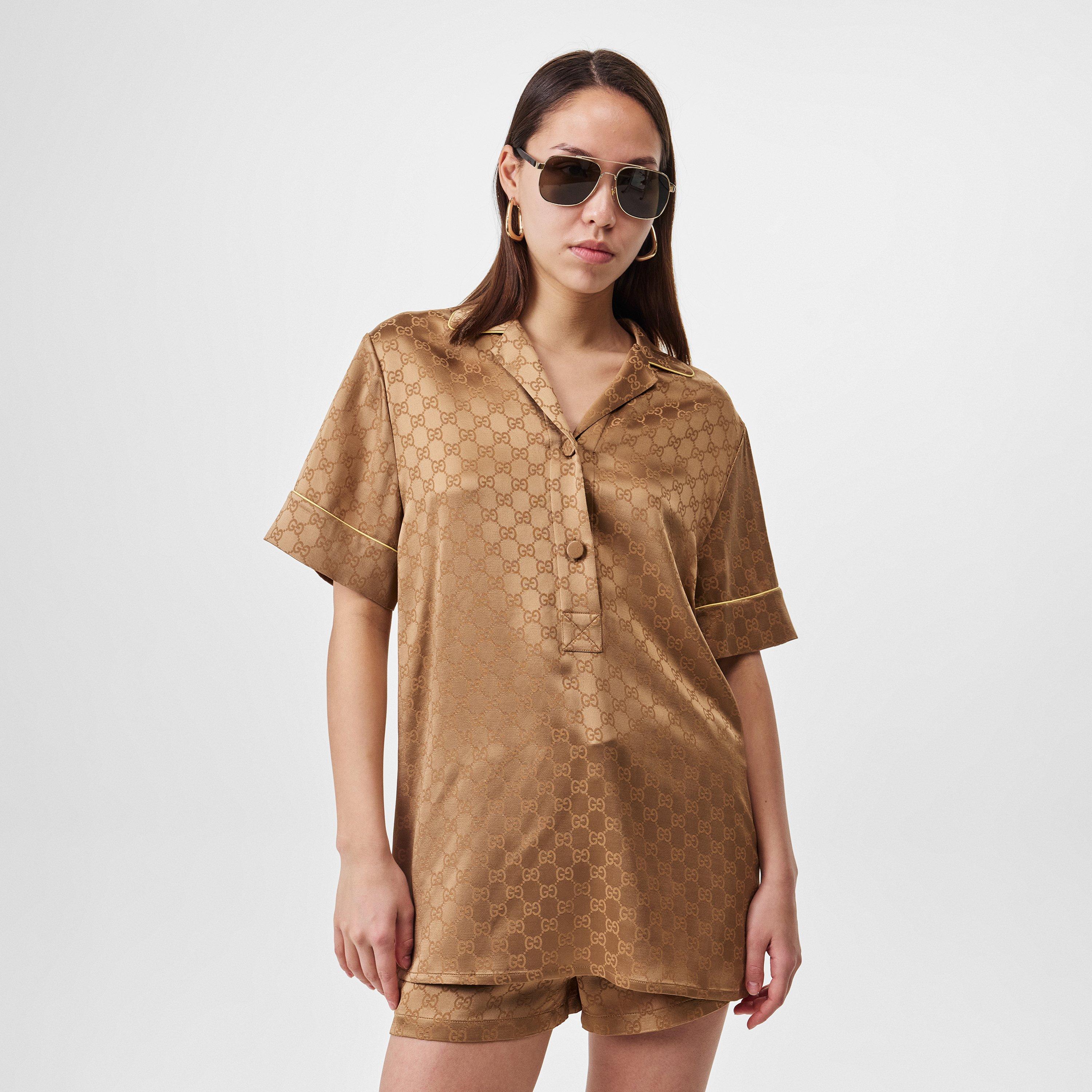 Rame/Mix - Gucci - GG Silk Shirt - 3