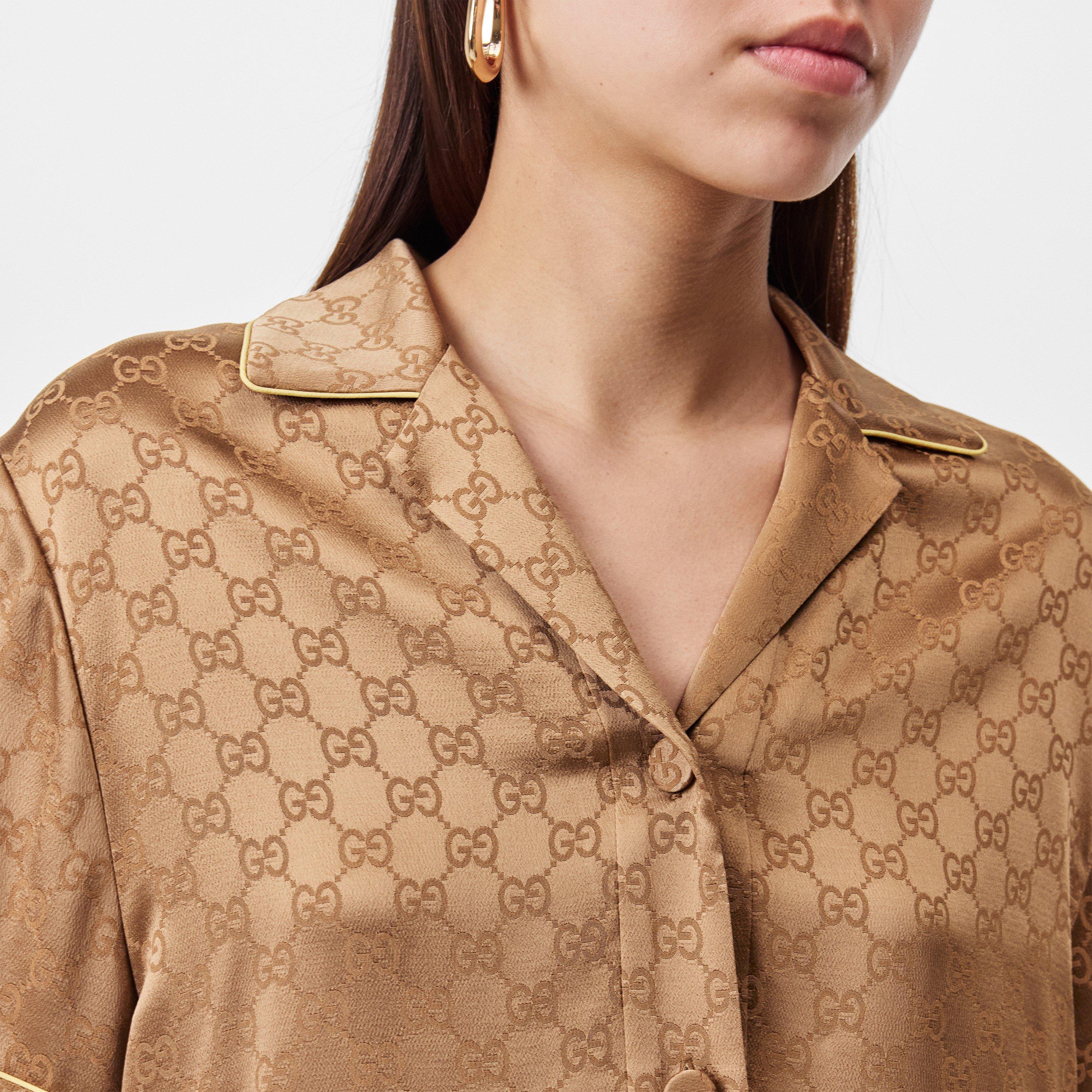 Rame/Mix - Gucci - GG Silk Shirt - 5