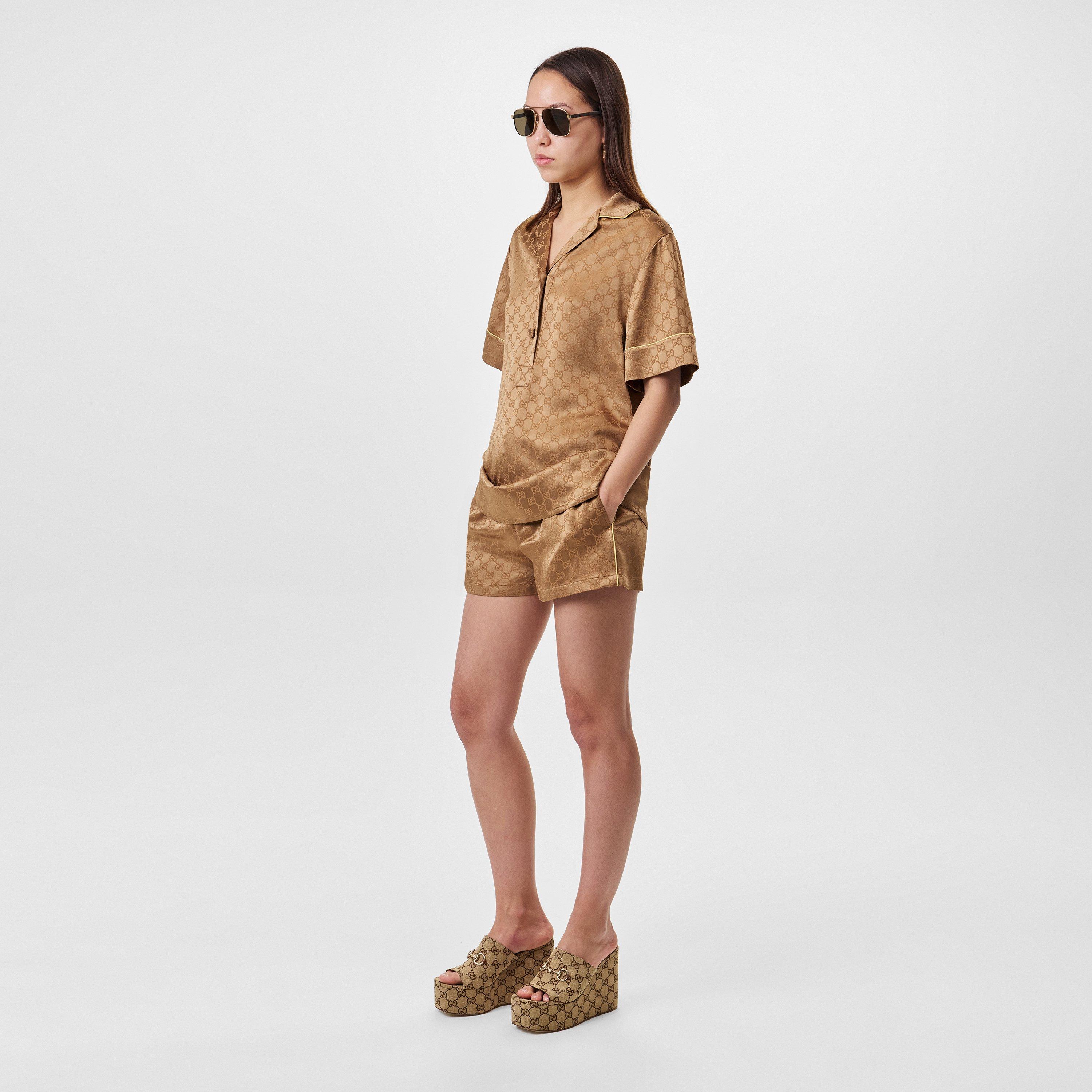 Rame/Mix - Gucci - GG Silk Shirt - 6