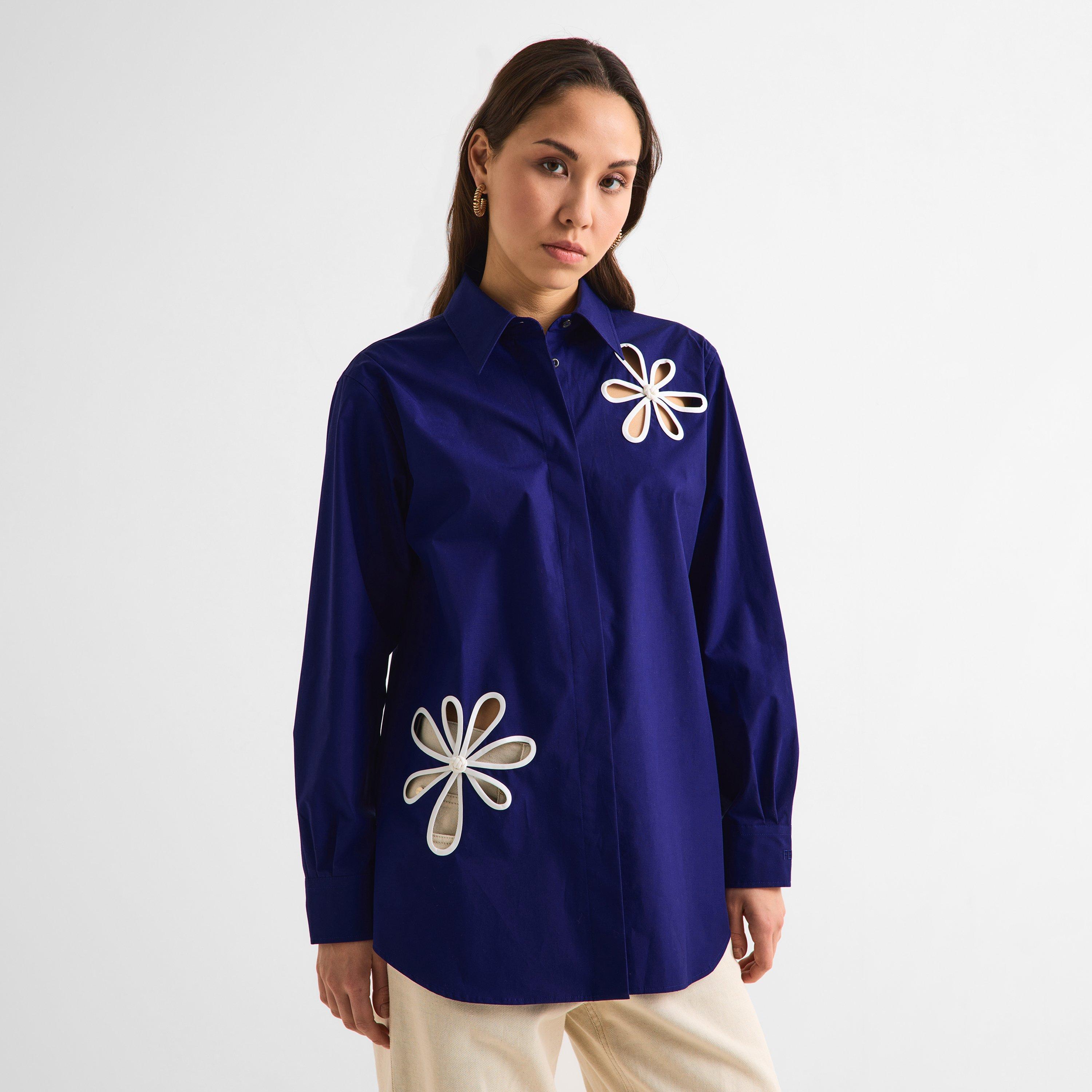 Inchiostro - Fendi - Women's Patterned Long Sleeve Shirt - 3