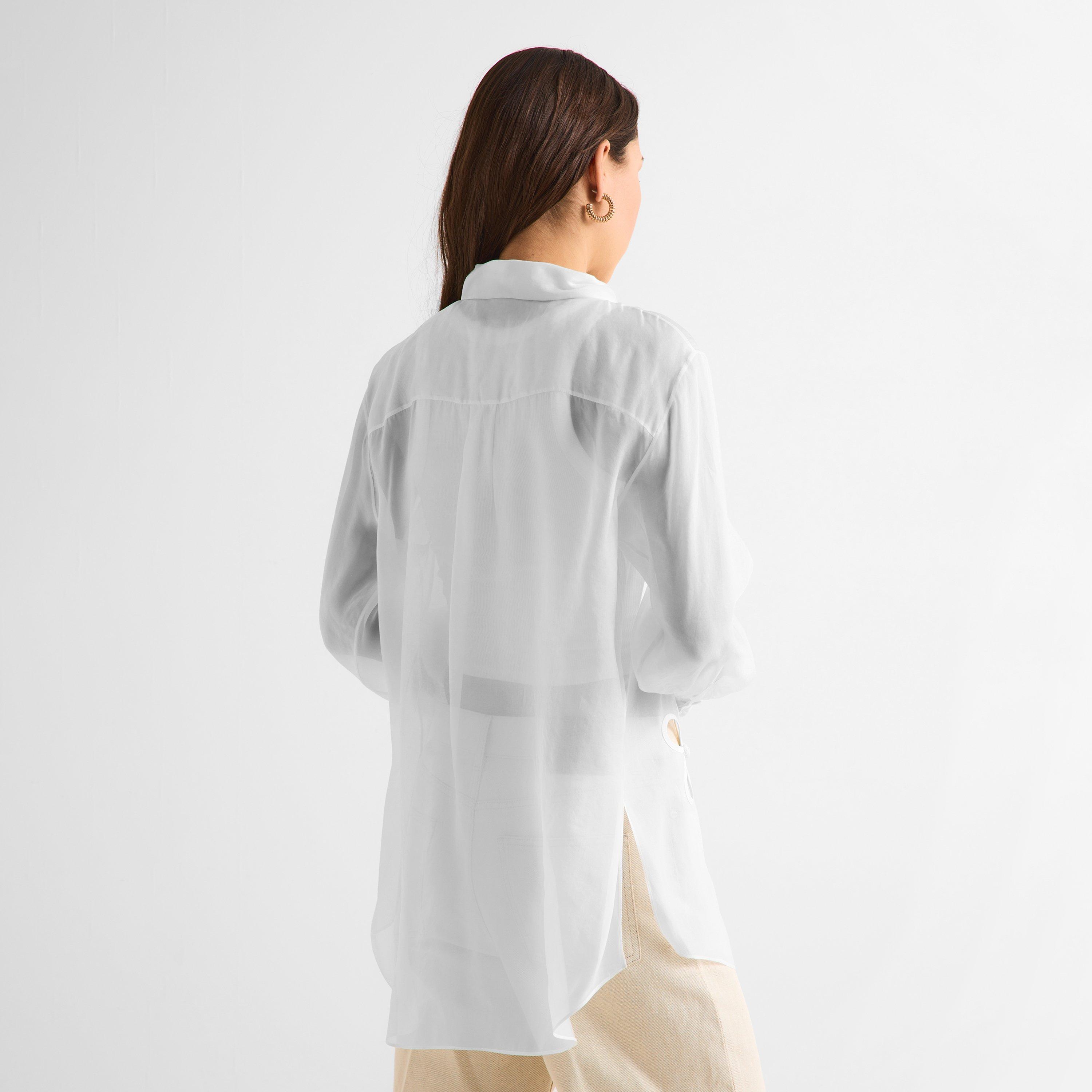 White - Fendi - Women's Long Sleeve Patterned Shirt - 4