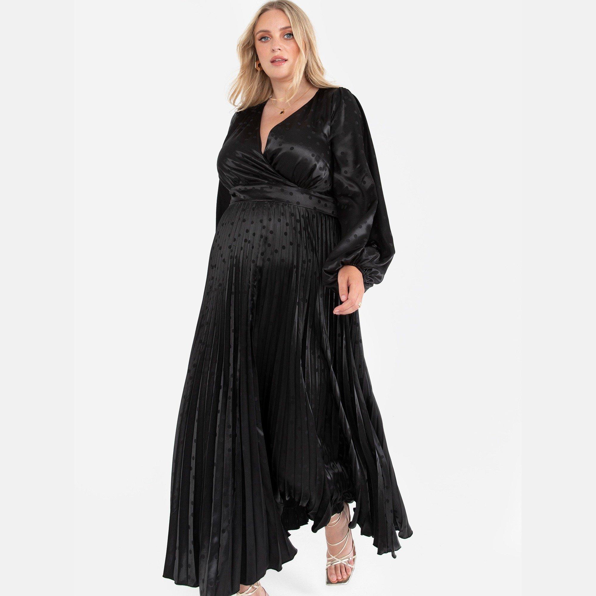 Schwarz - Lovedrobe - Lovedro Midaxi Dress Ld99 - 3