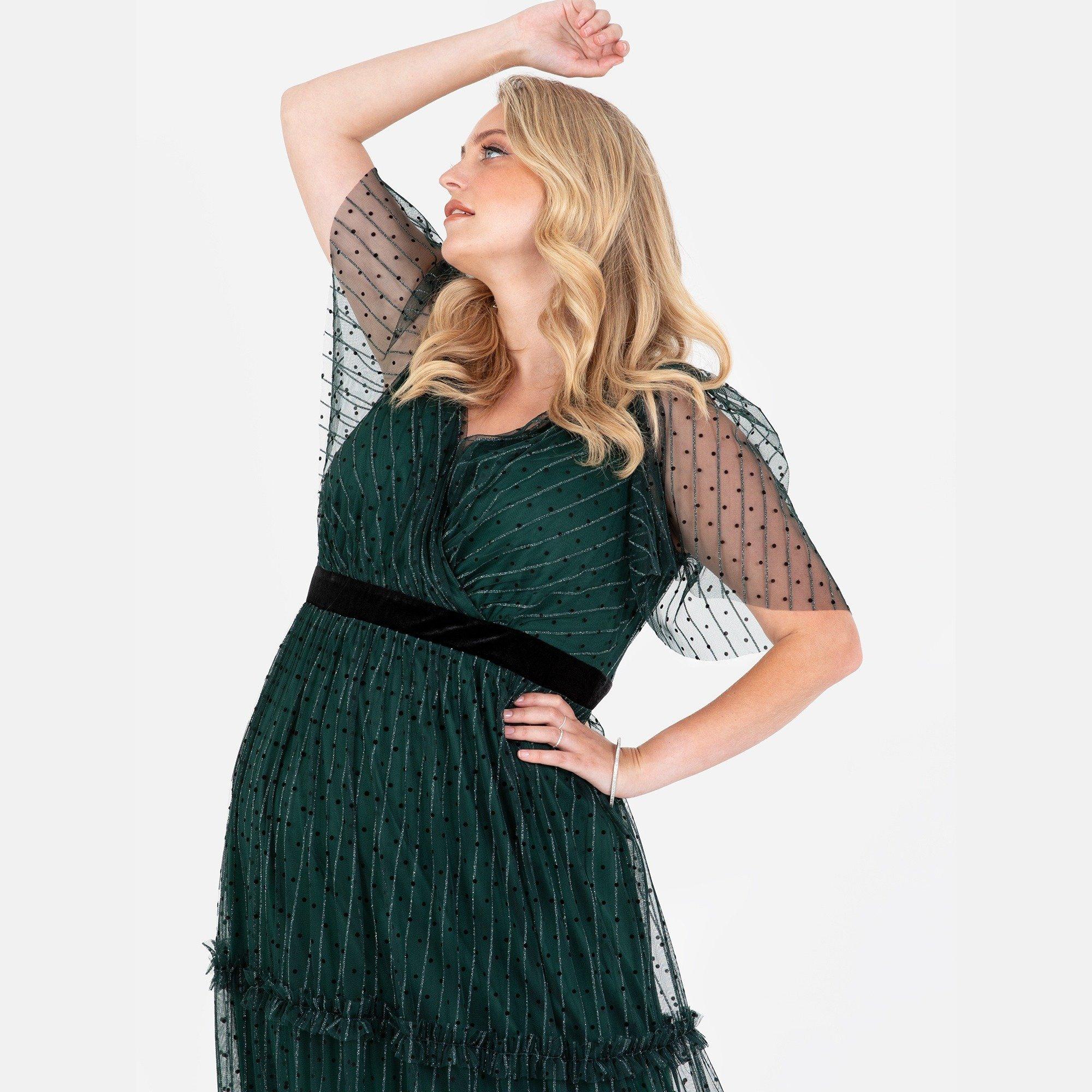 Smaragd - Lovedrobe - Lovedro Maxi Dress Ld99 - 4