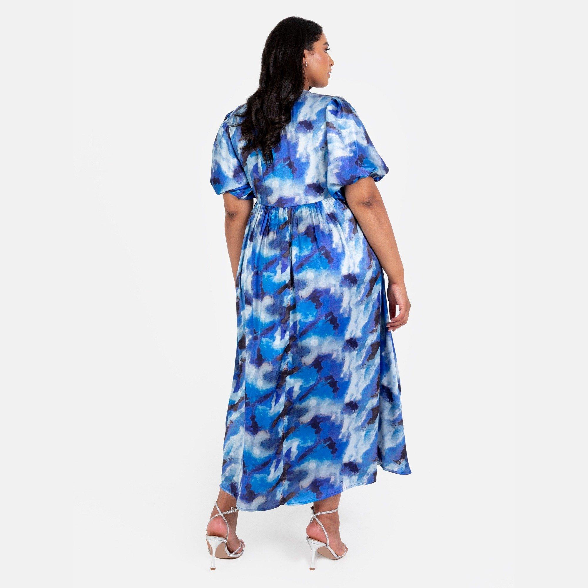 Blau - Lovedrobe - Lovedro Midaxi Dress Ld99 - 2