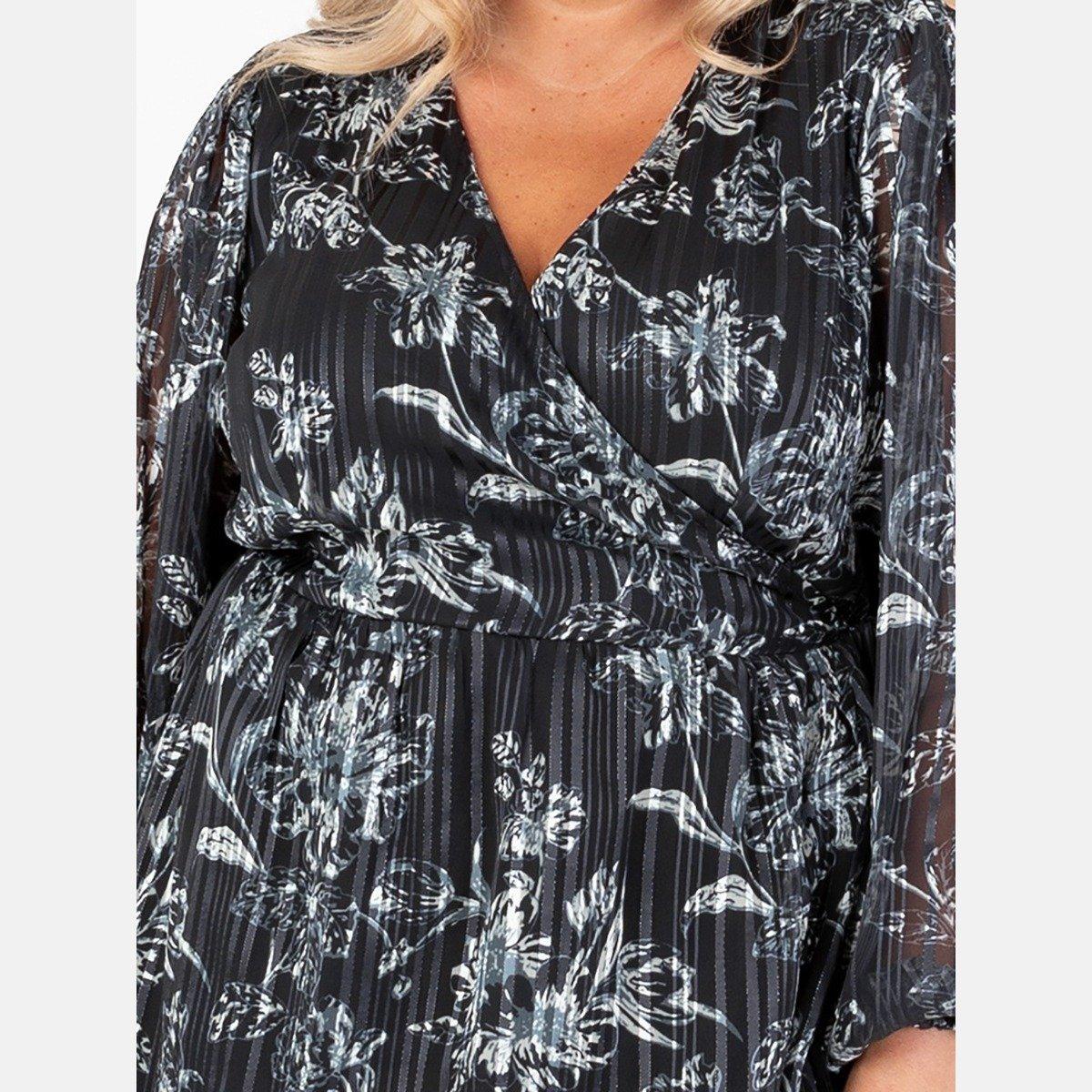 Black - Lovedrobe - Lovedro Ls Wrap Top  Ld99 - 5