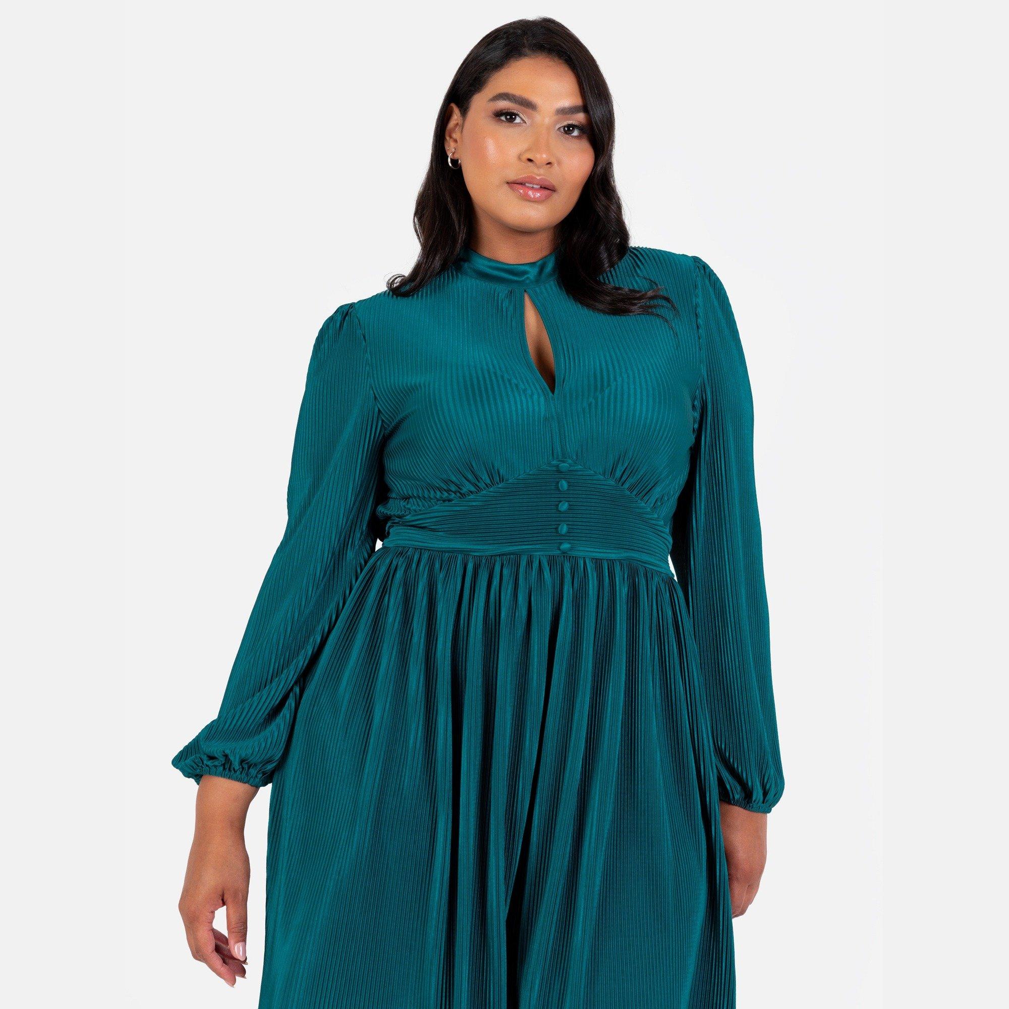 Teal - Lovedrobe - Lovedro Mini Dress Ld99 - 3