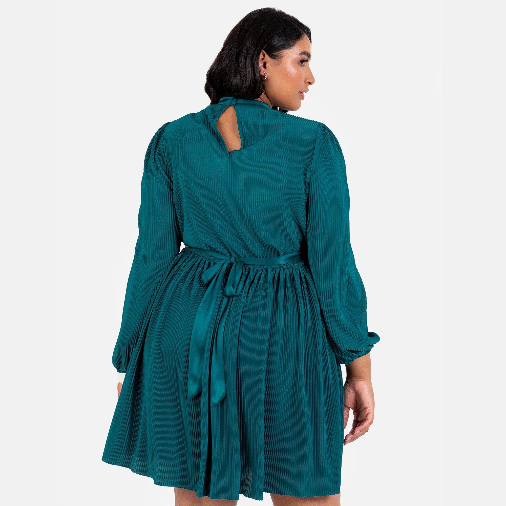 Teal - Lovedrobe - Lovedro Mini Dress Ld99 - 4