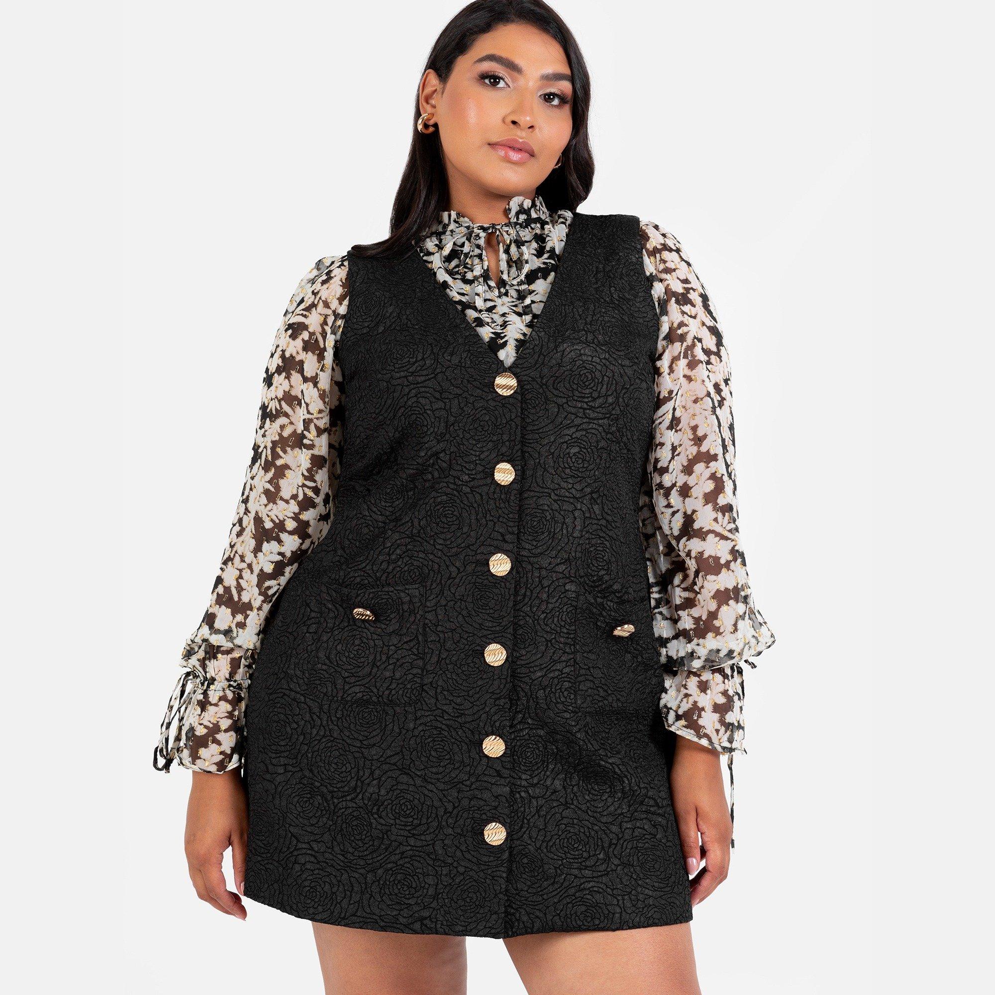 Zwart - Lovedrobe - Lovedro Pinafore Ld99 - 3