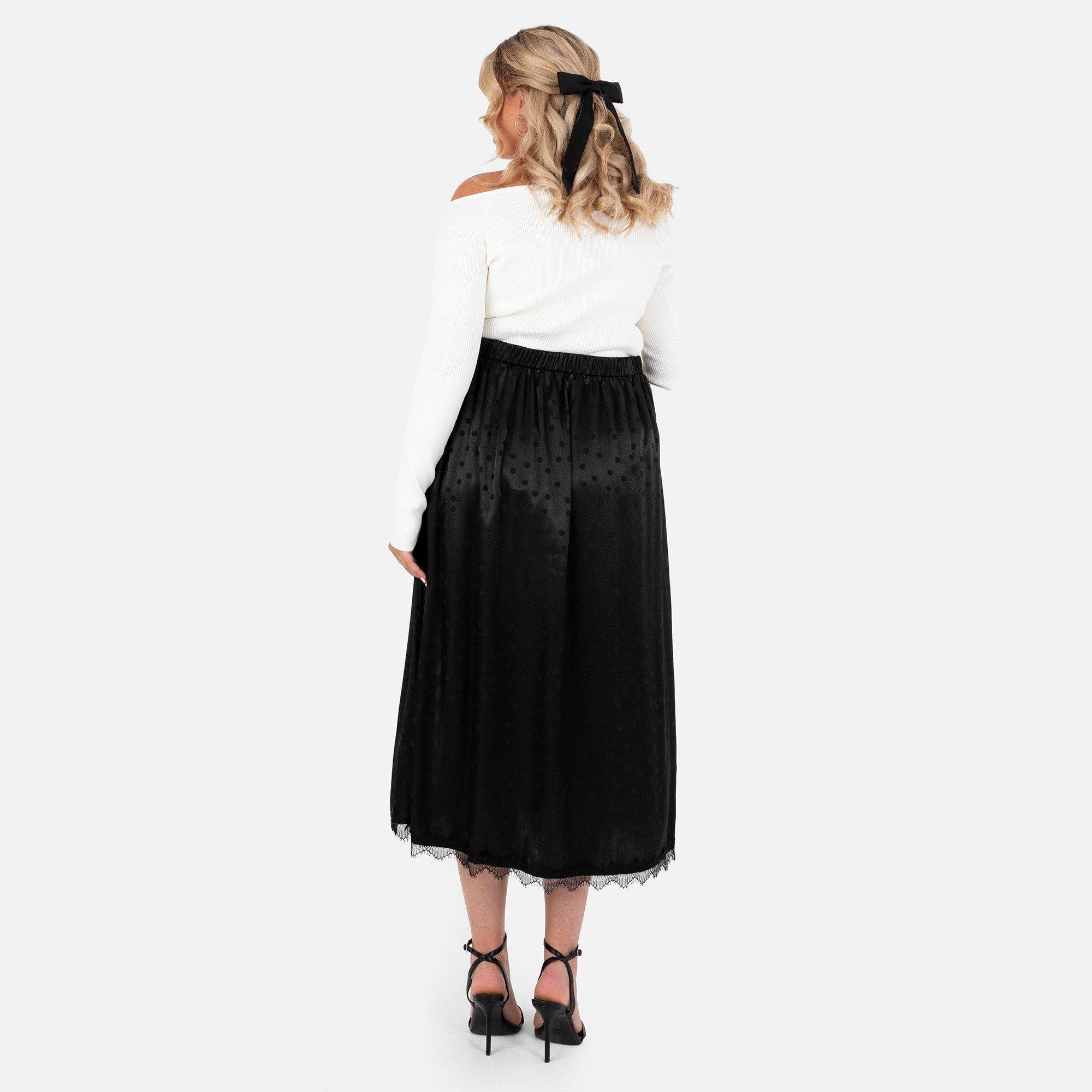 Zwart - Lovedrobe - Lovedro PD Skirt Ld99 - 2