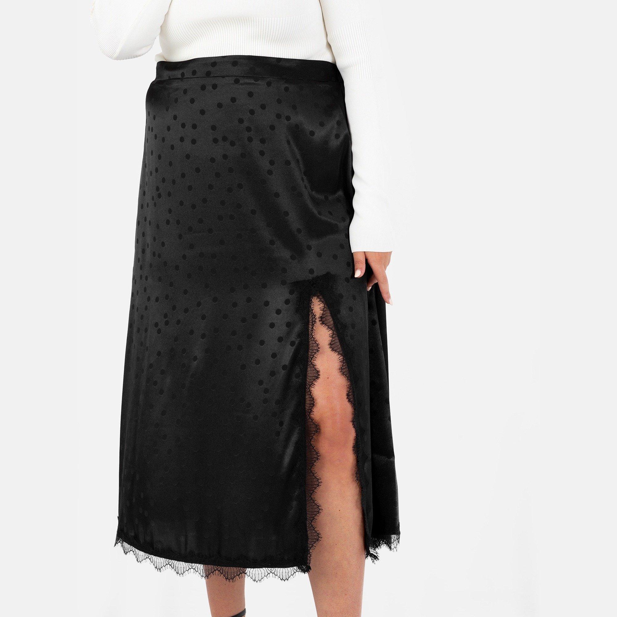 Zwart - Lovedrobe - Lovedro PD Skirt Ld99 - 3