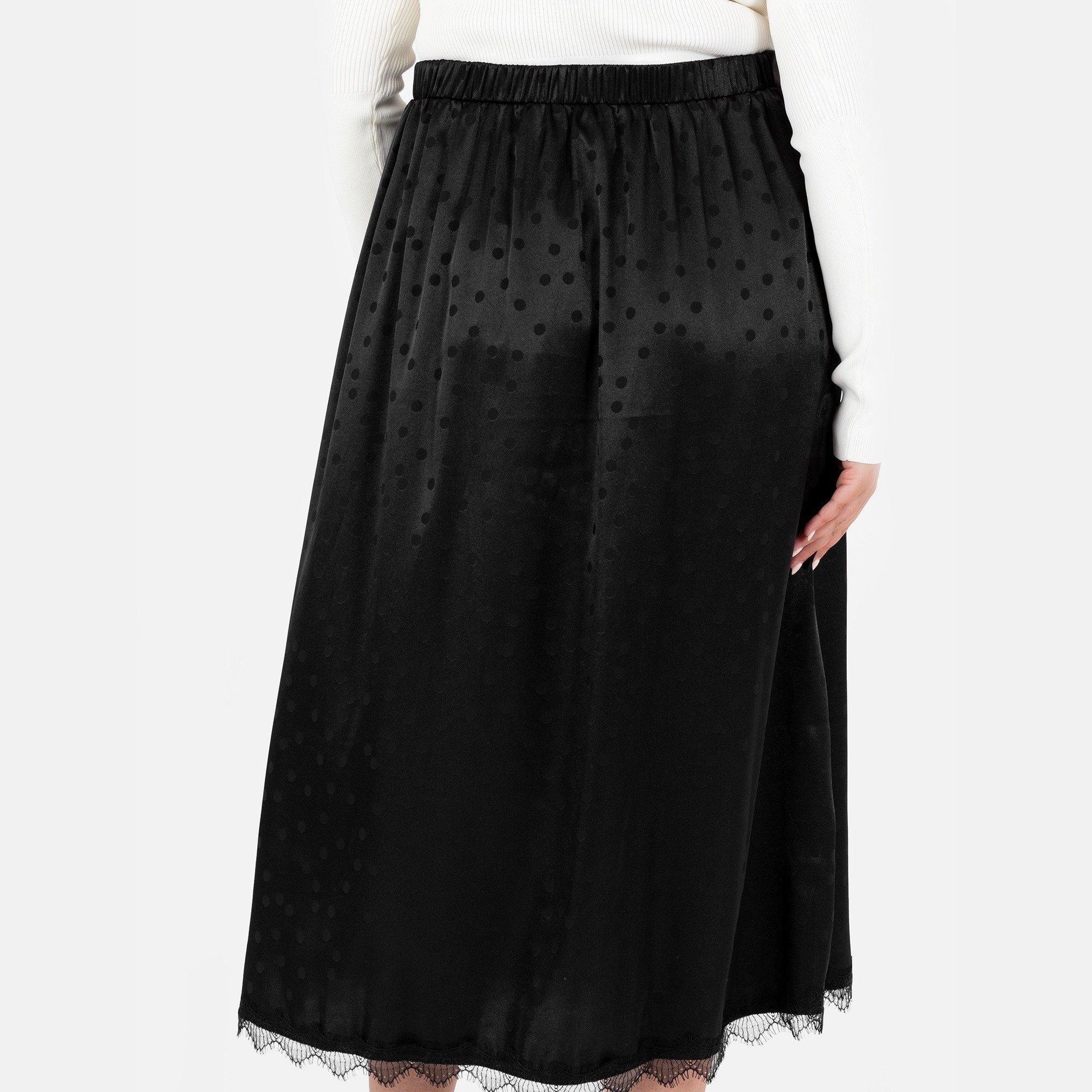 Zwart - Lovedrobe - Lovedro PD Skirt Ld99 - 4