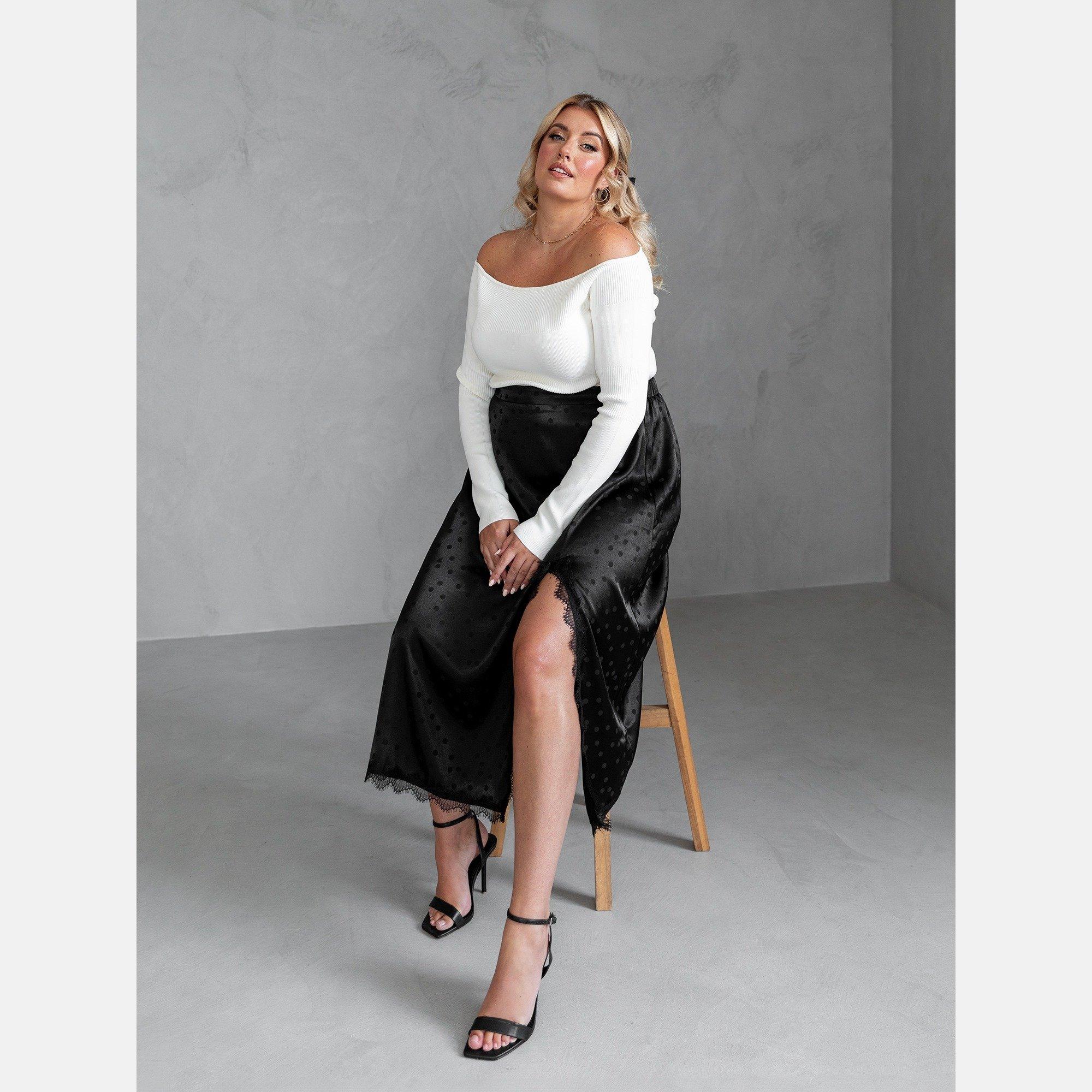 Zwart - Lovedrobe - Lovedro PD Skirt Ld99 - 5