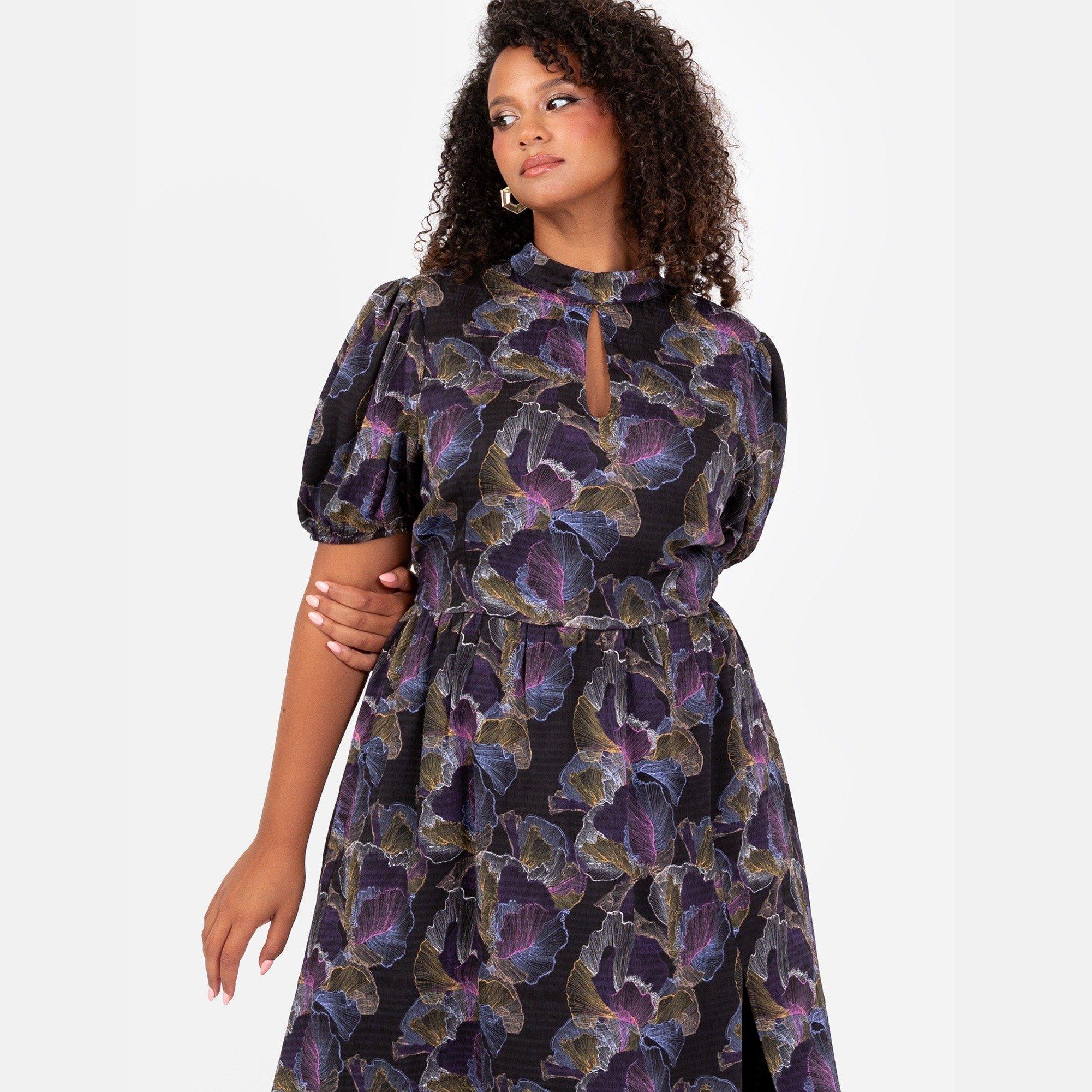 Meerkleurig - Lovedrobe - Lovedro Midi Dress Ld99 - 6