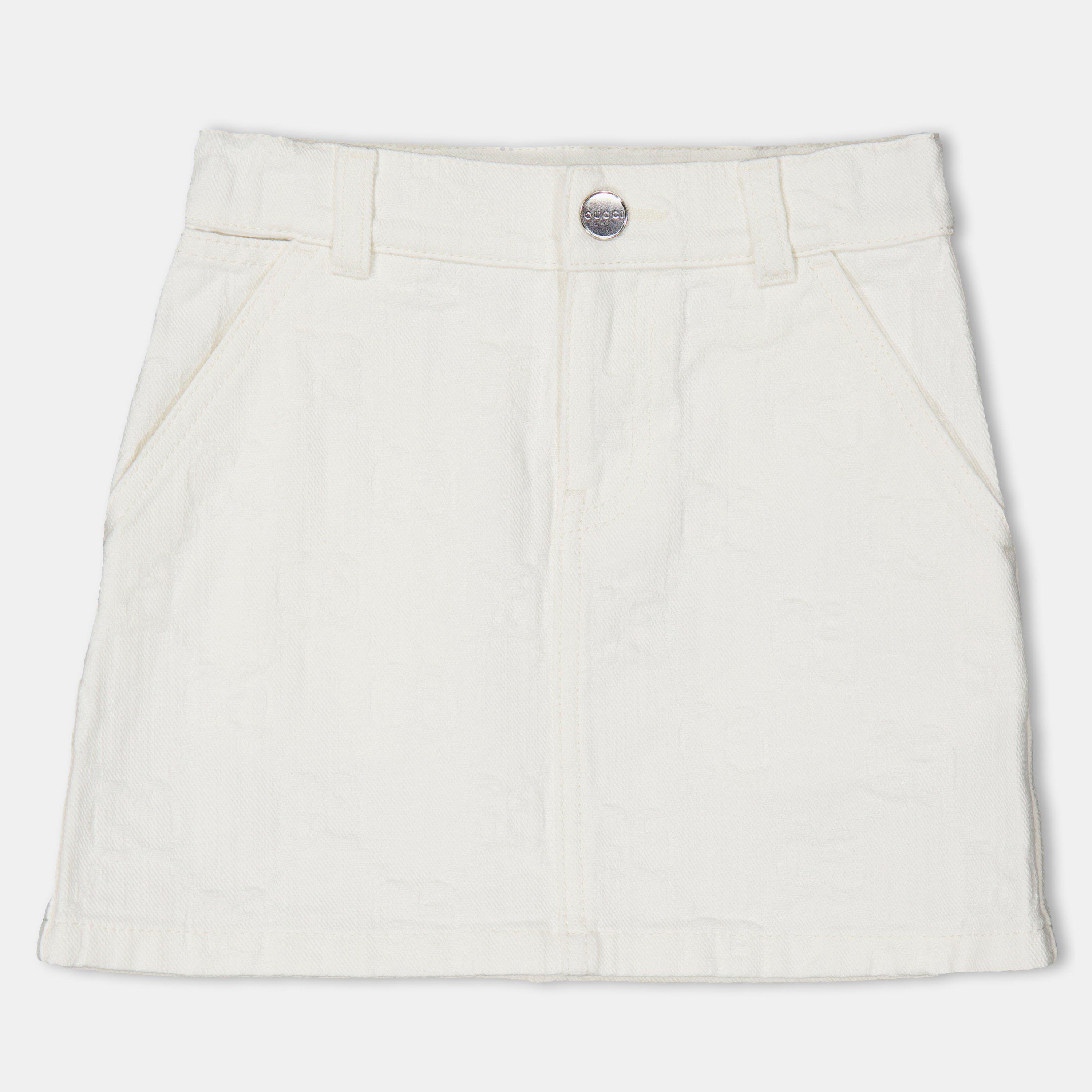 White 9692 - Gucci - Kids' Structured Denim Shorts - 1