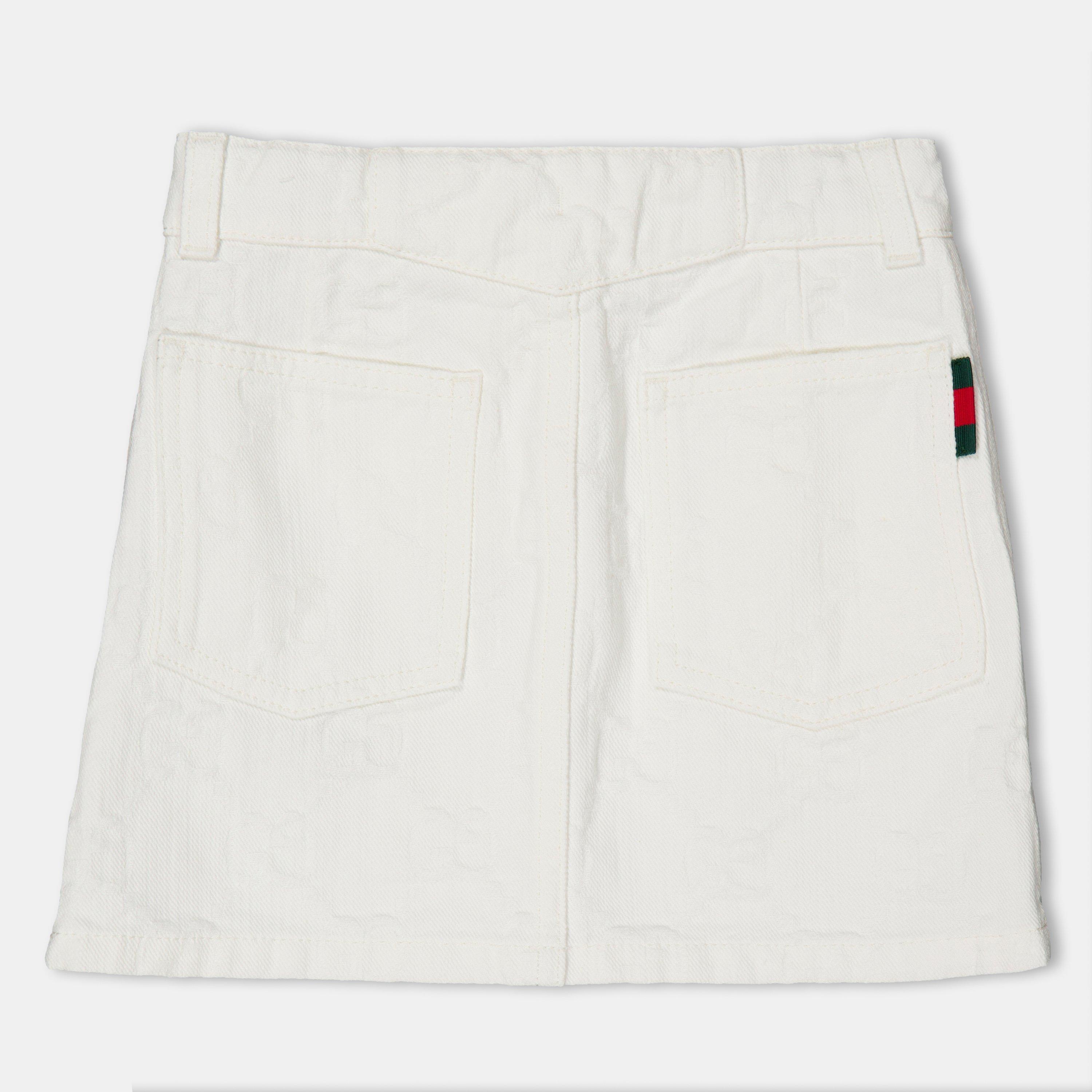 White 9692 - Gucci - Kids' Structured Denim Shorts - 2