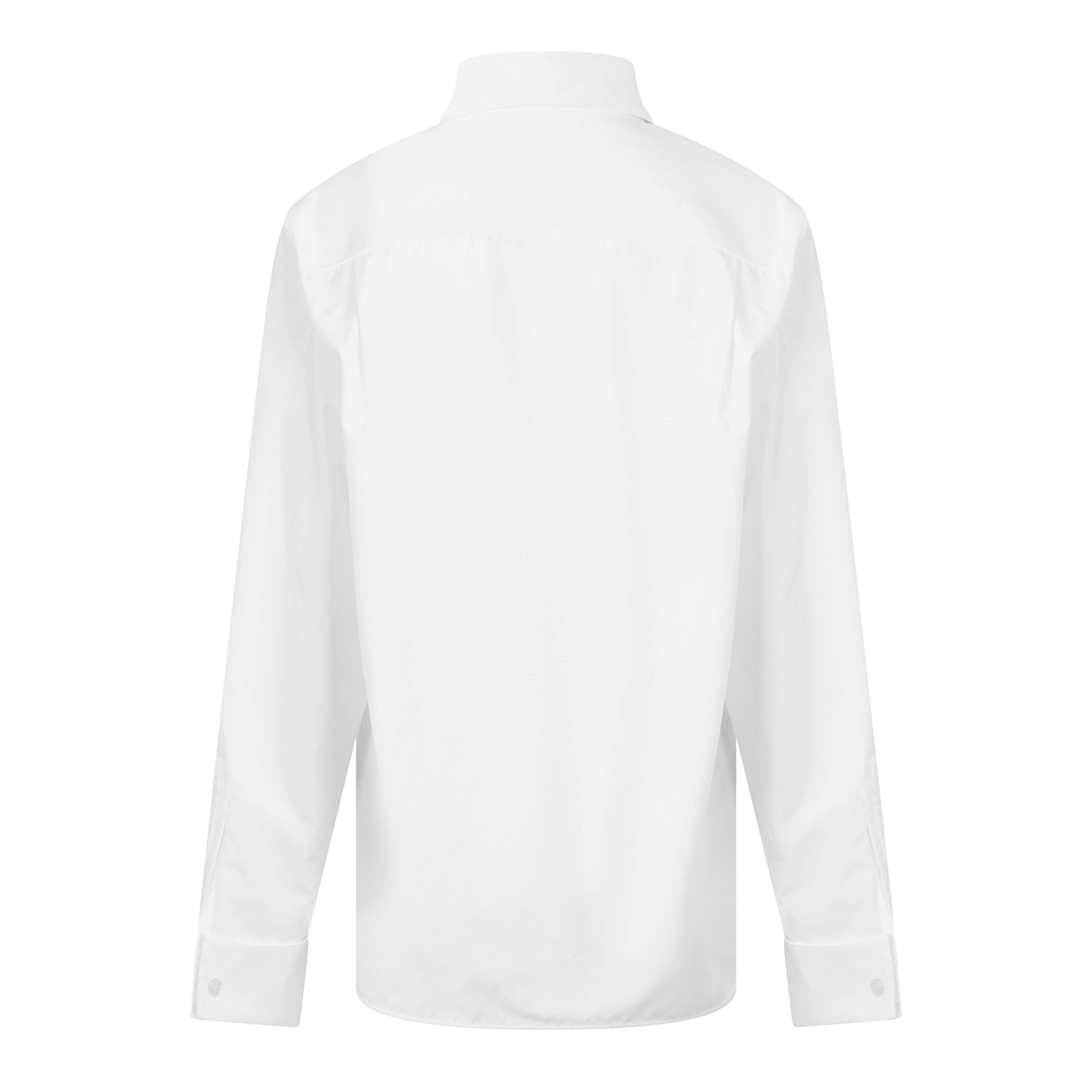 Blanc - Saint Laurent - Women's Long Sleeve Plain Shirt - 2