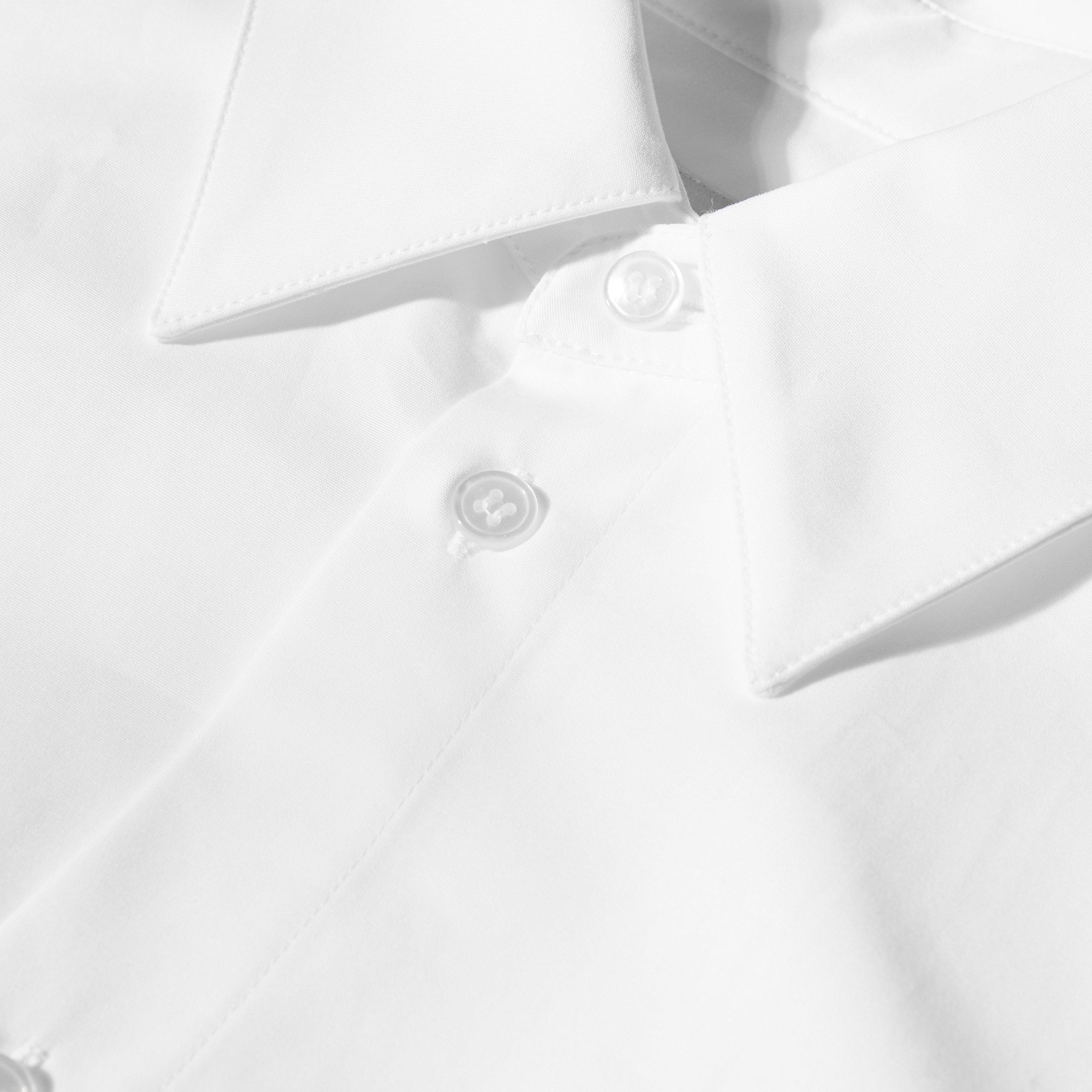 Blanc - Saint Laurent - Women's Long Sleeve Plain Shirt - 5